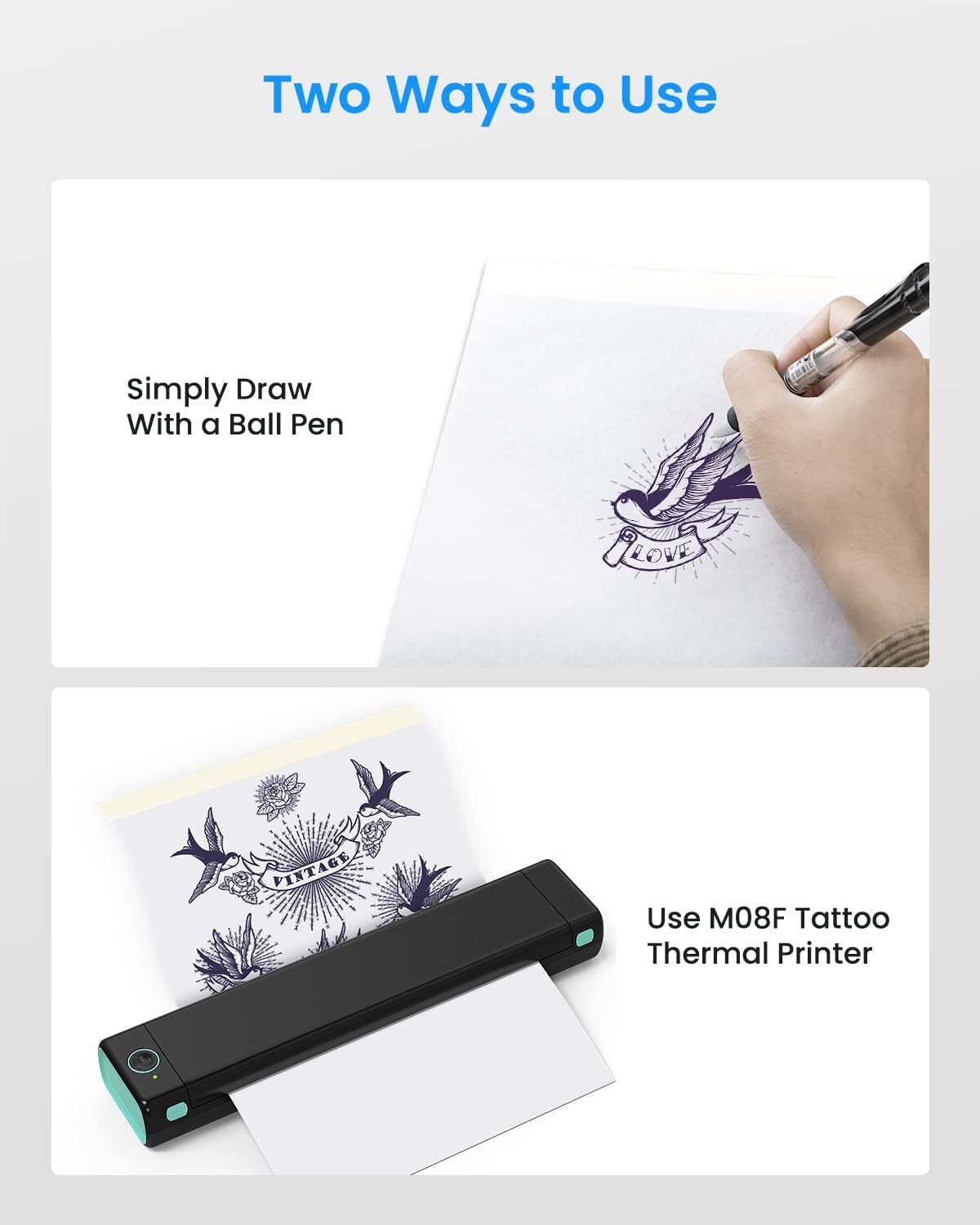Tattoo Transfer Paper Stencil Carbon Thermal Tracing Hectograph Supplies Sheets