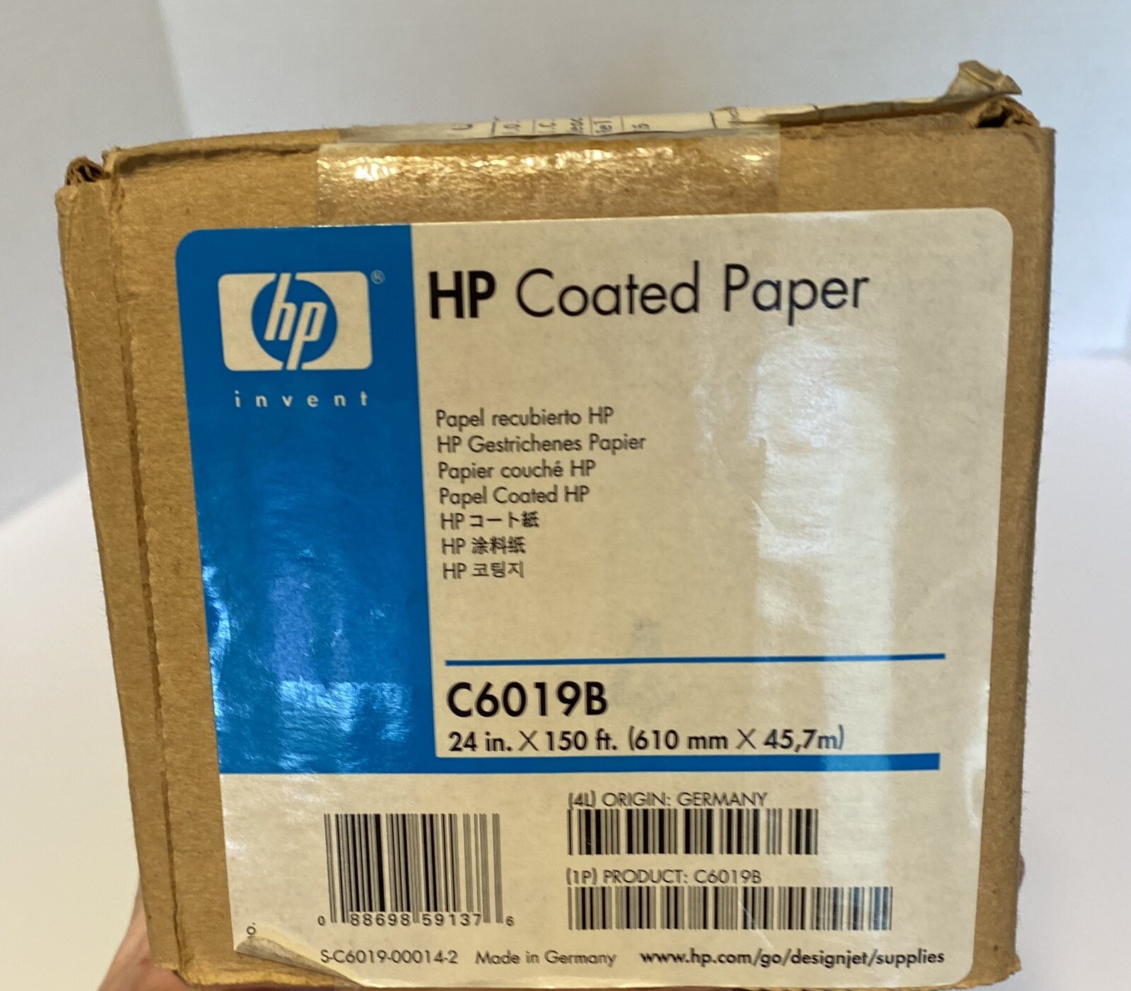 C6019B Inkjet Large Format Coated Genuine New HP White Paper !