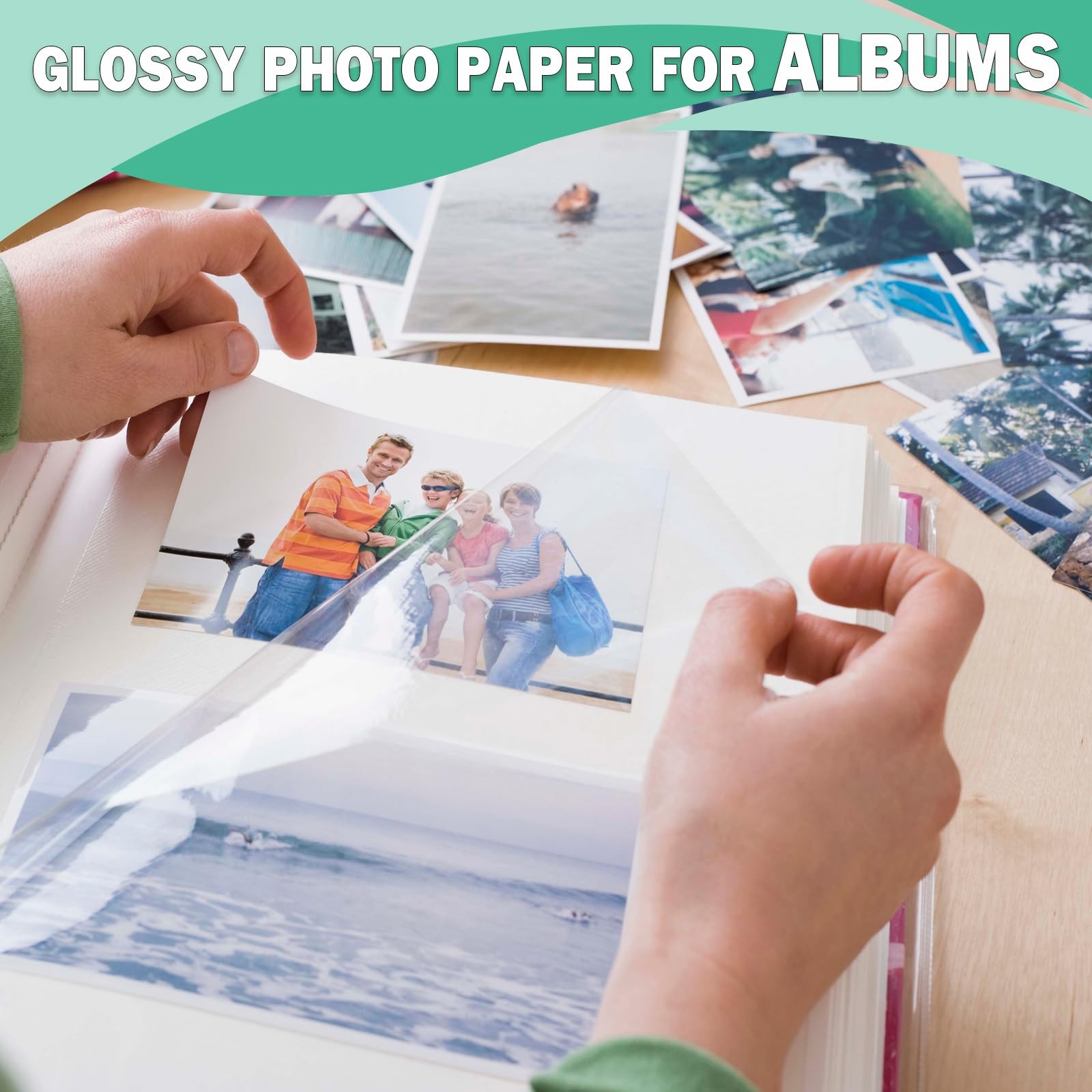150-Pack Glossy Photo Paper 3.5×5 4×6 5×7 Assorted Sizes for Inkjet