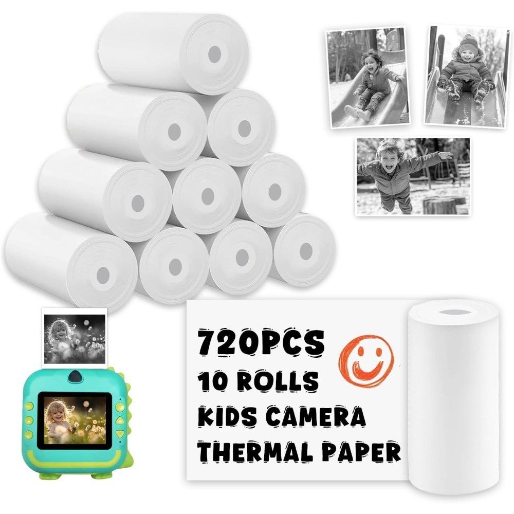 720Pcs Kids Camera Instant Print Paper Rolls 57x25mm Thermal Photo Paper