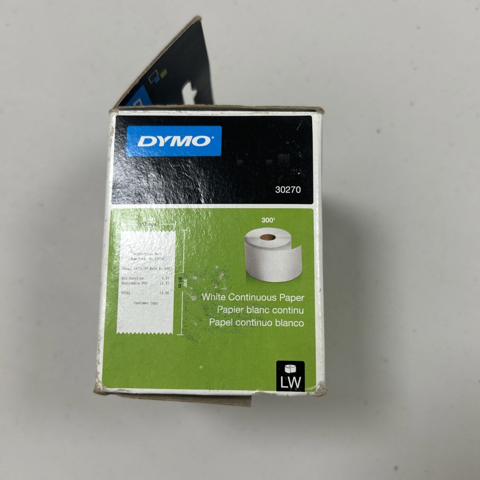 DYMO LabelWriter Continuous-Roll Receipt Paper 2-1/4″ x 300 White 30270