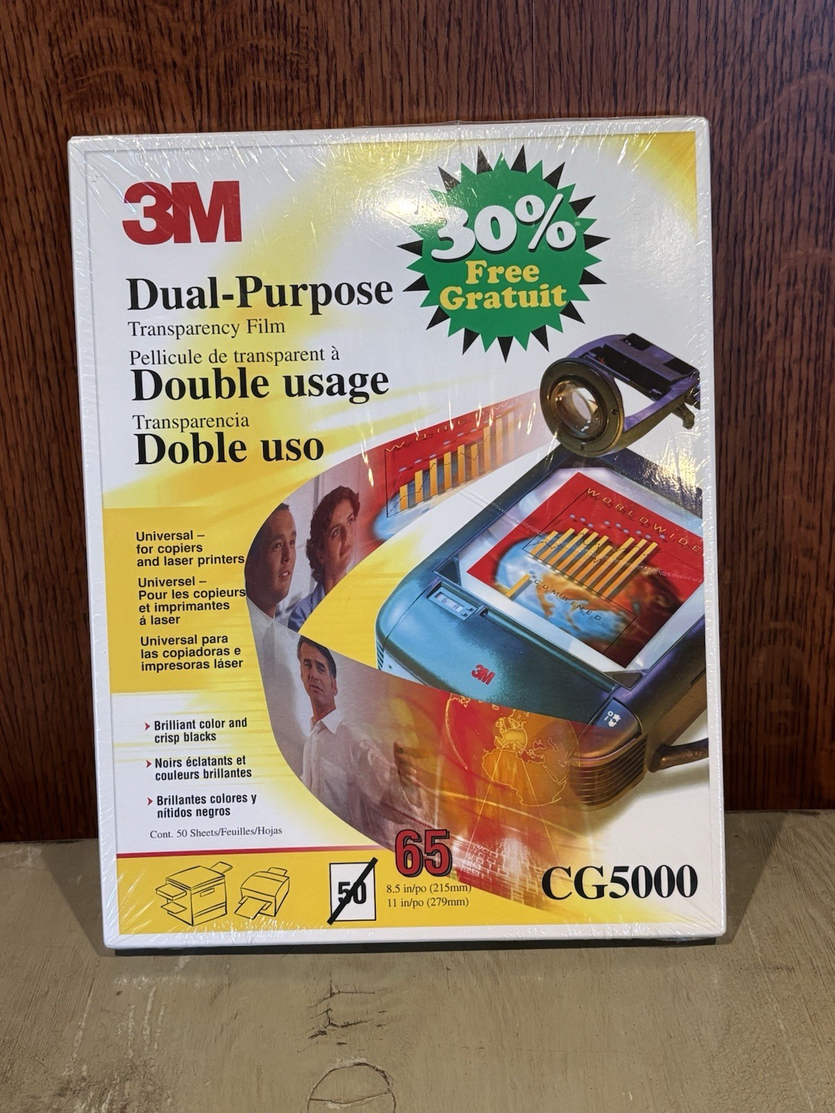 3M CG5000 Multipurpose Transpareny Film Printer Paper SEALED. 65 Count! Compare
