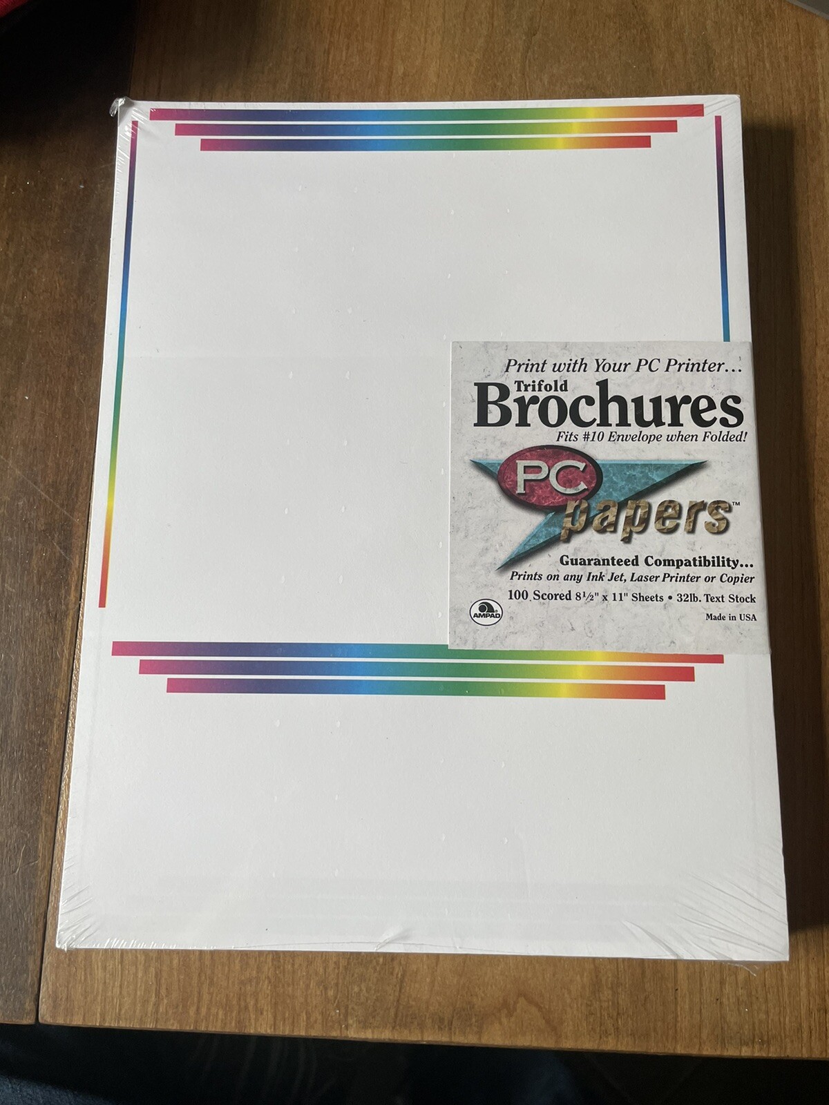 Vintage PC Papers Tri-Fold Computer Printer Paper