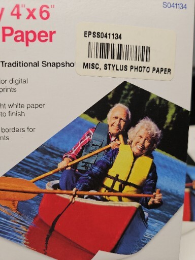 10 NEW SEALED Epson Glossy Photo Paper 4″ x 6″ , 20 Sheets X 10 Plus 2 Open