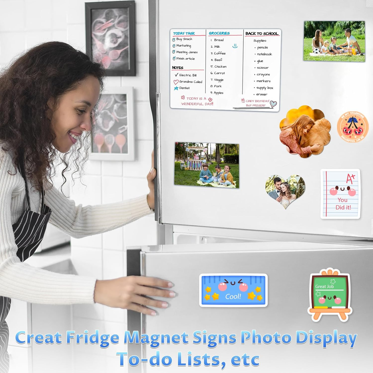 Printable Magnetic Sheets 8.5×11 Inches for Inkjet Printers, 25 Sheets Glossy Pr