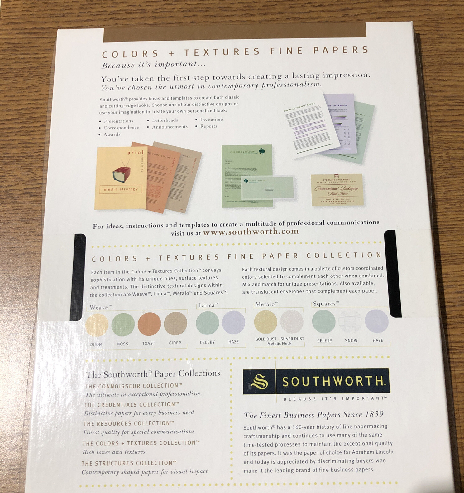 Southworth Colors + Textures Collection 60 Sheets Color- Haze 8 1/2 x 11