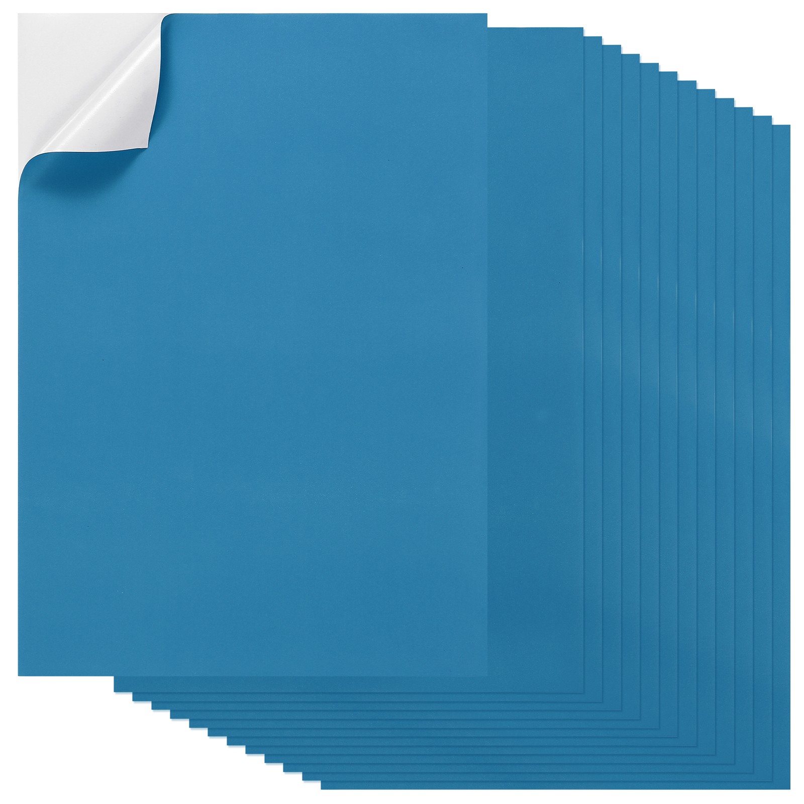 20Pcs Full Sheet Label Sticker Paper, A4 Shipping Labels, Blue