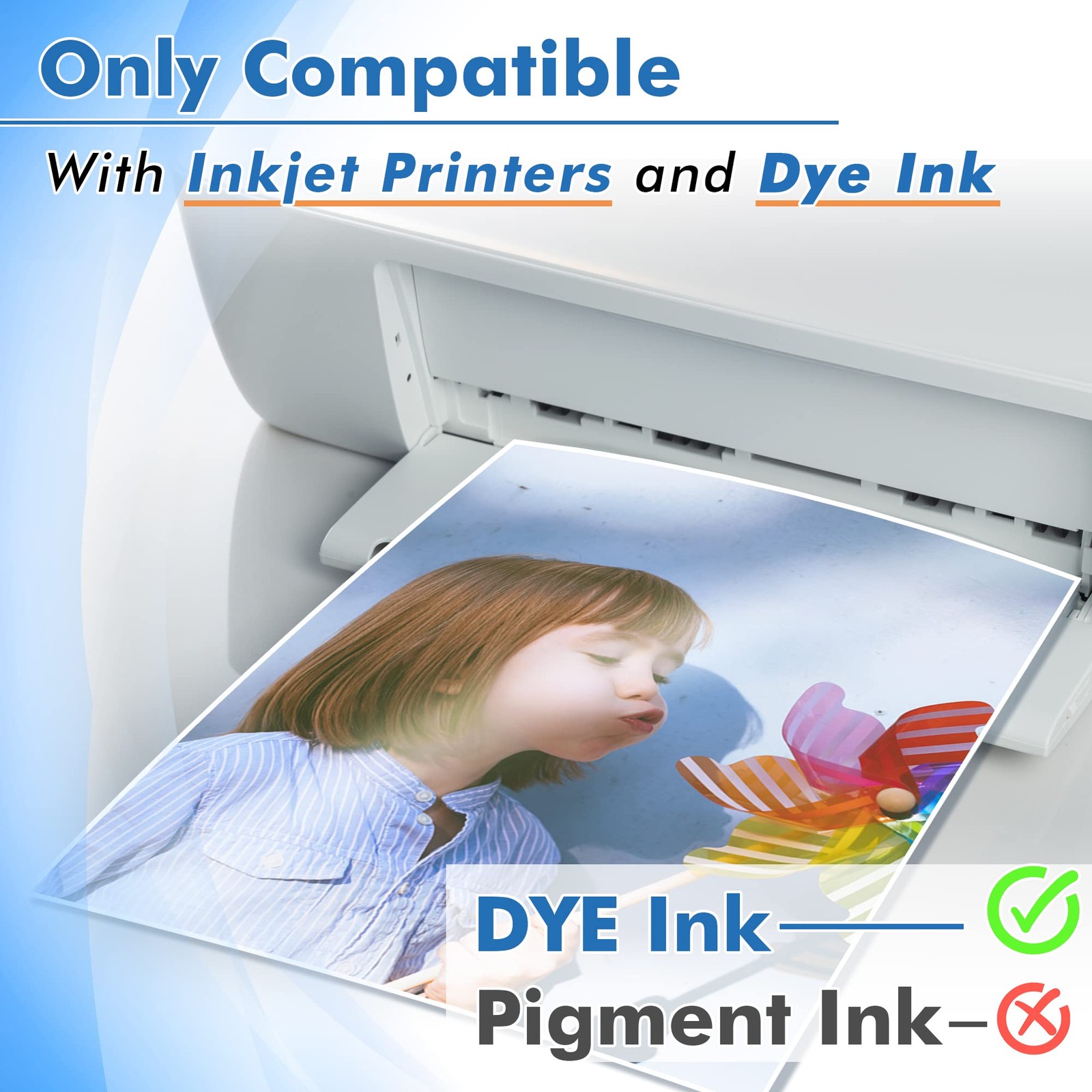 100 Sheets Koala Glossy Inkjet Photo Paper DYE INK 48 LBS 180GSM 8×10 Inch