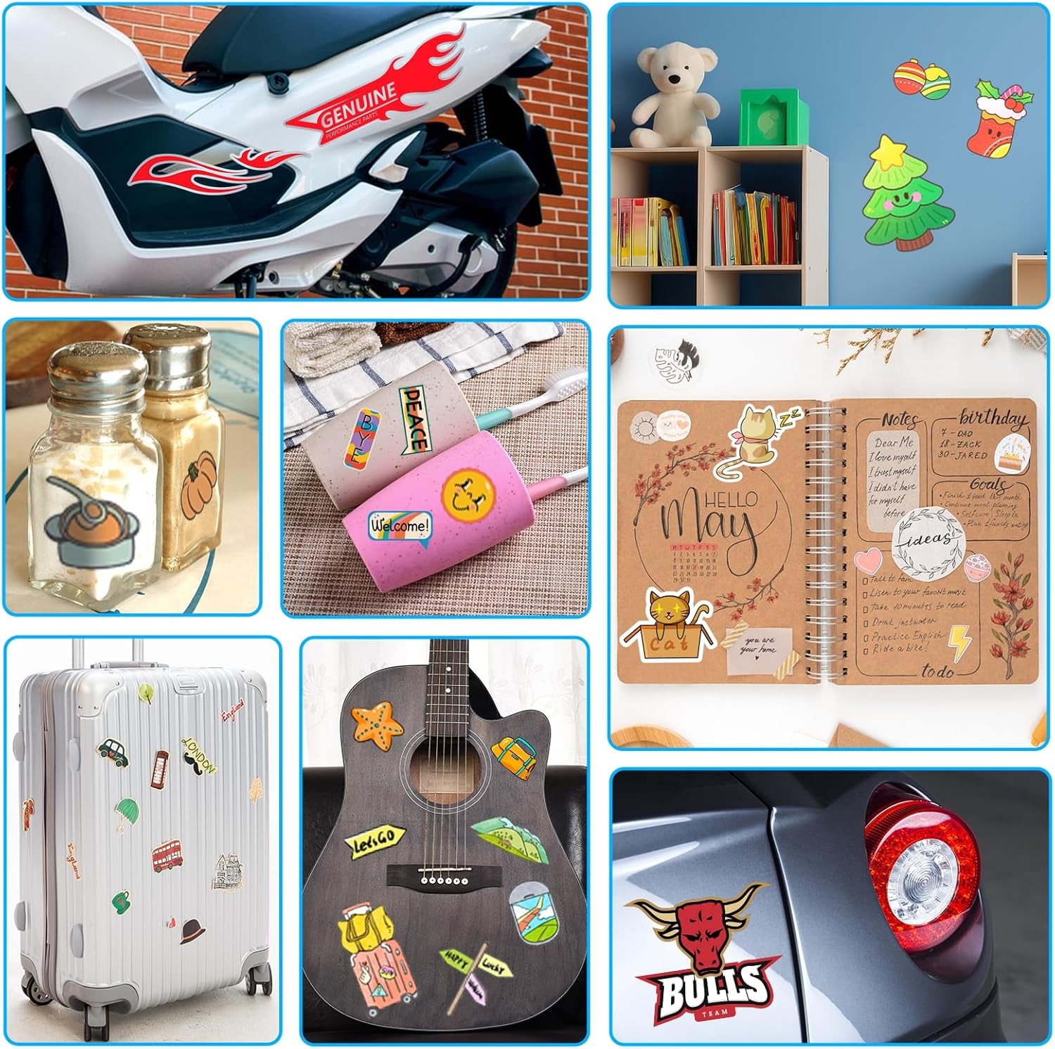 20 Printable Vinyl Sticker Paper 8.5×11 Glossy Waterproof Decal for Laser Inkjet