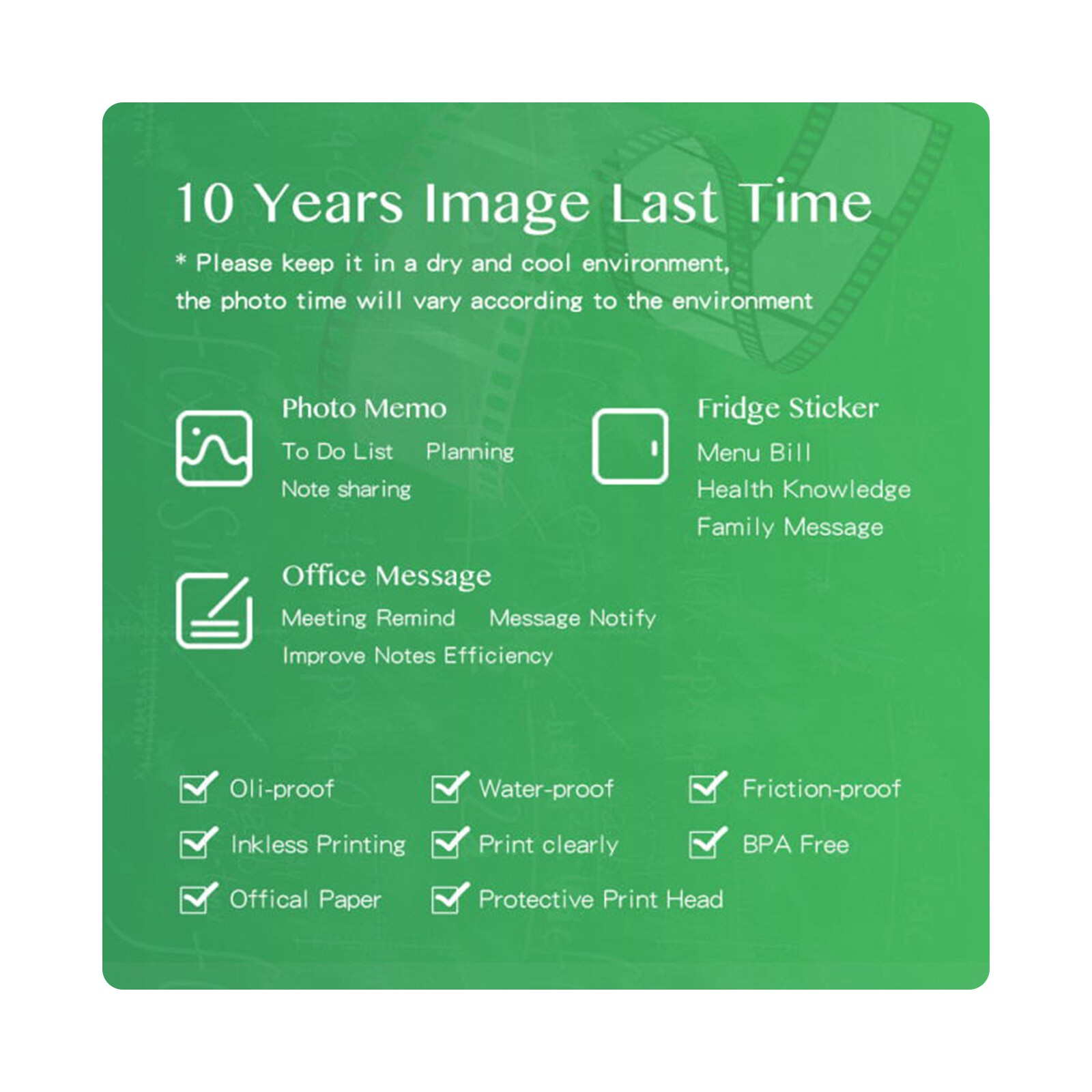 107 x 30mm Notes Thermal Paper Roll BPA-Free Non-adhesive Receipt P9J7