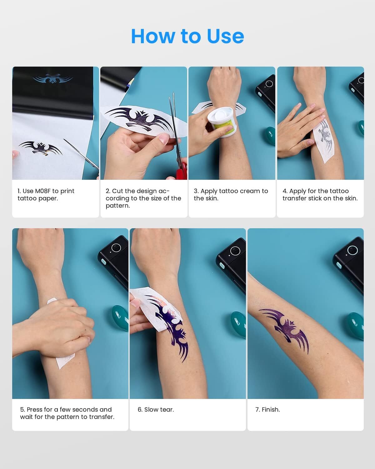 Tattoo Transfer Paper Stencil Carbon Thermal Tracing Hectograph Supplies Sheets