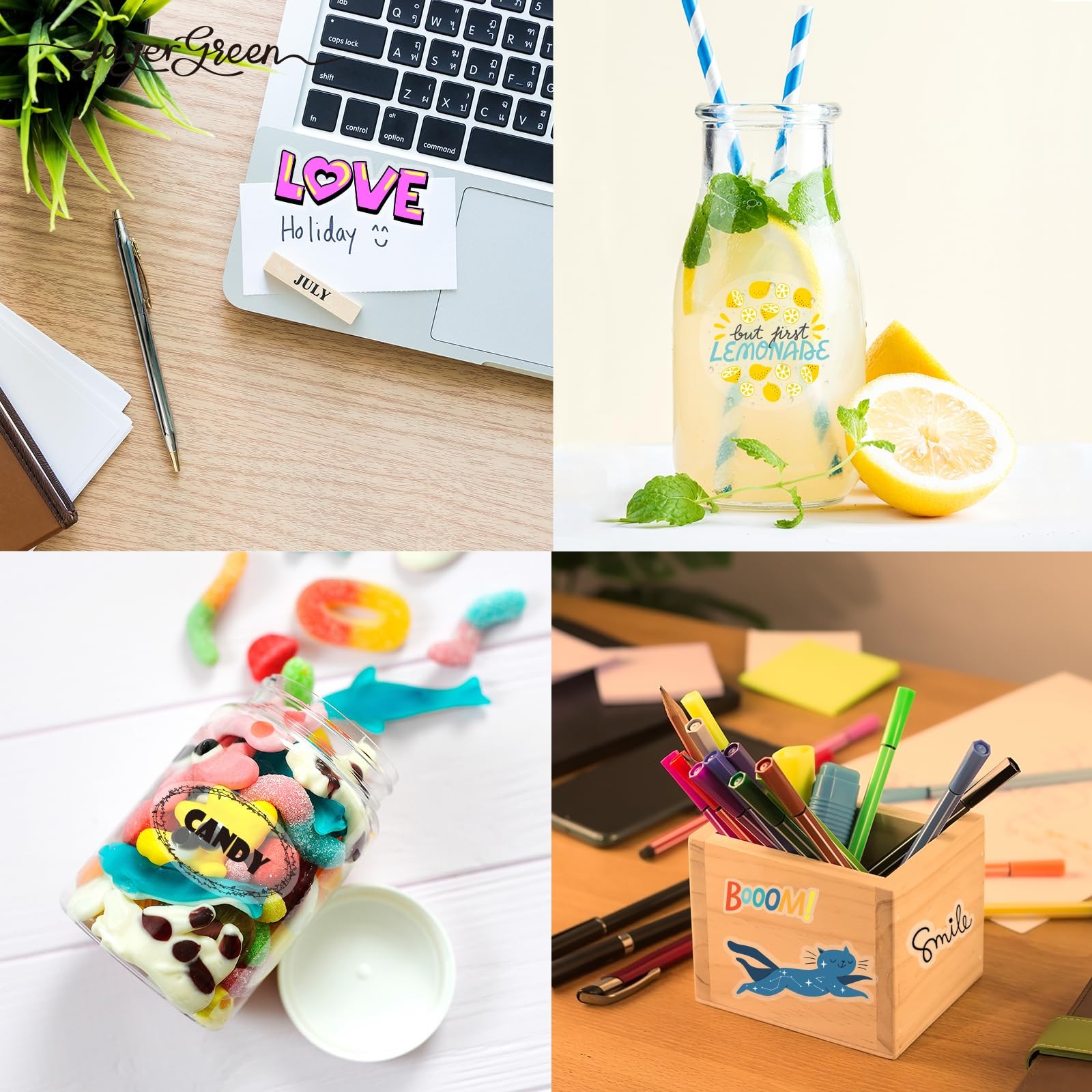 20 Sheets 95% Transparent Sticker Paper for Printing Waterproof A4 216×279…