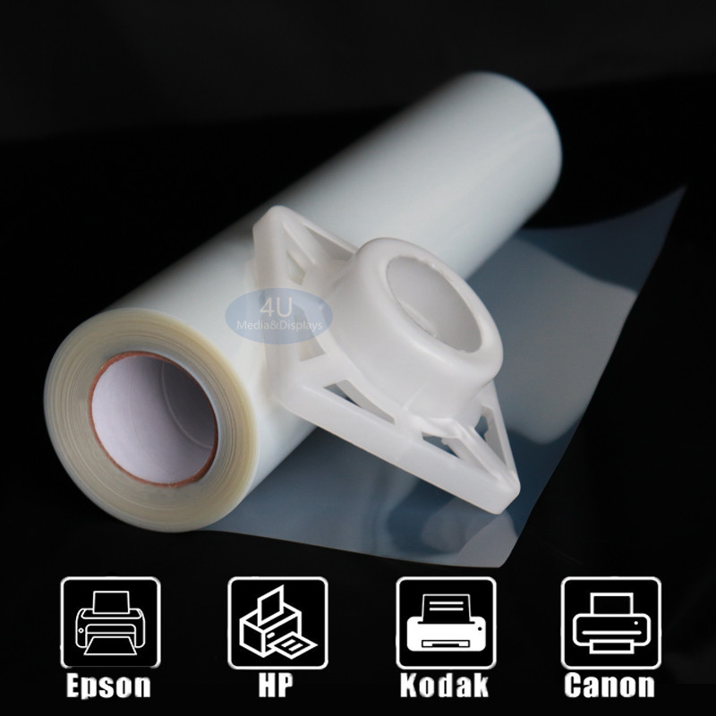 50″x100ft / roll,Waterproof Instant-Dry Inkjet Silk Screen Printing Film Paper