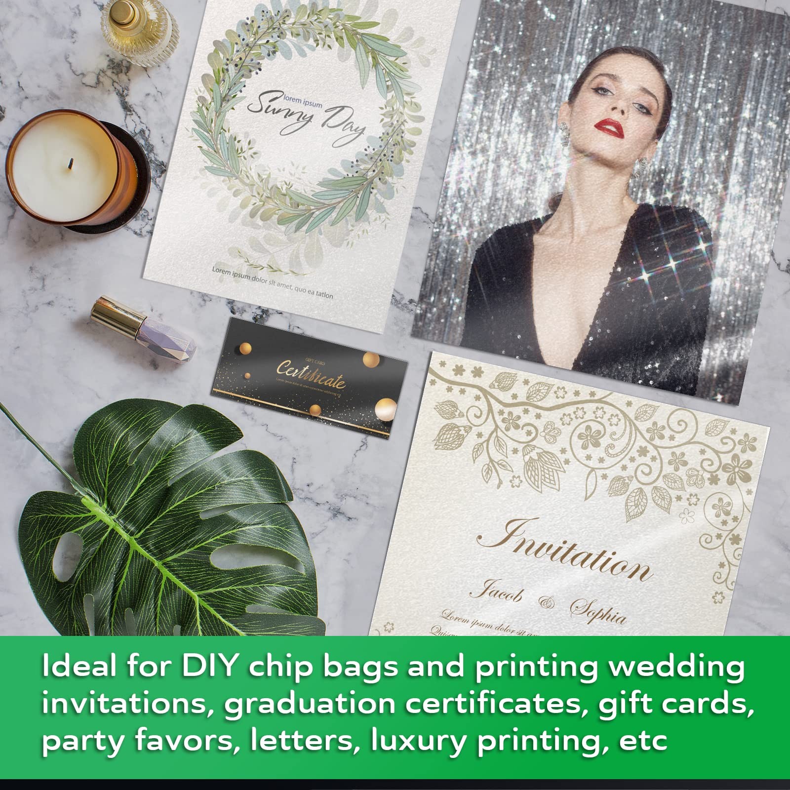40 Sheets 8.5×11 Inch Koala Pearl Glossy Thin Photo Paper 30lbs Inkjet Laser
