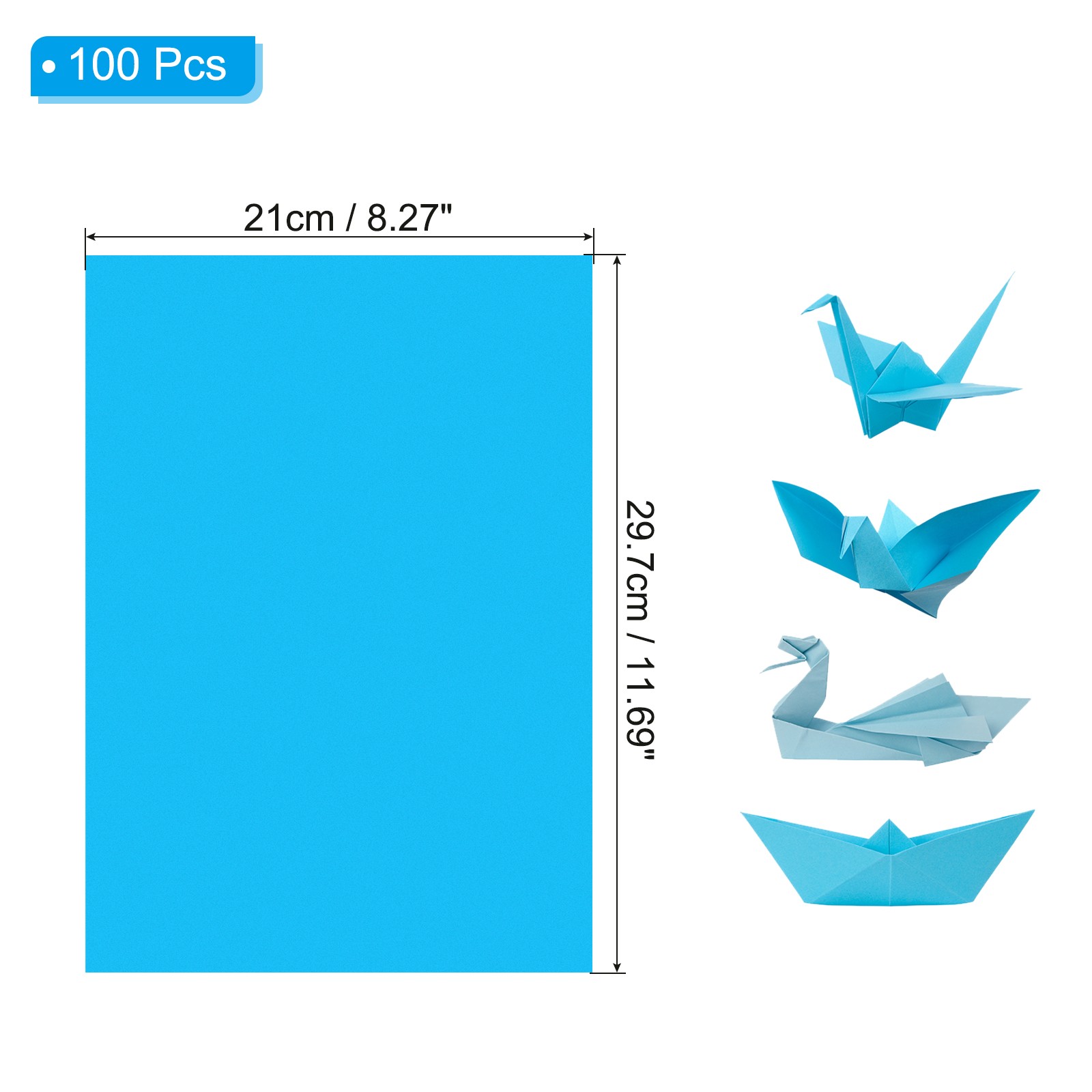 Lake Blue Copy Paper, 100 Sheets A4 70gsm 11.7×8.3″ for [Brand]