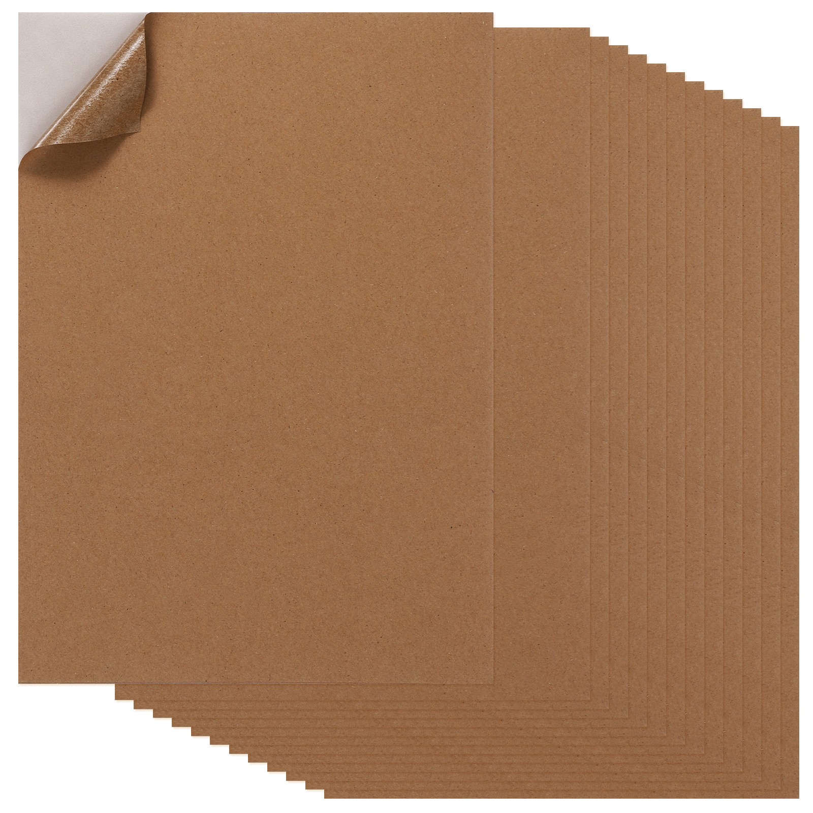 20pcs A4 adhesive label sheets, for dark brown labels