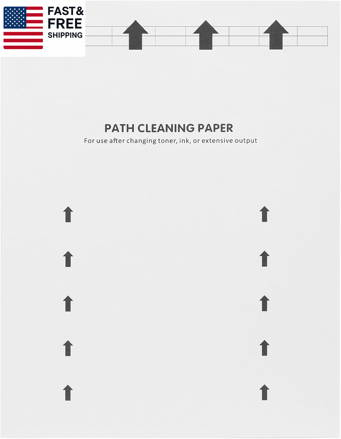 15-Pack Letter Size Printer Cleaning Sheets for Laser and Inkjet Copier Fax Roll