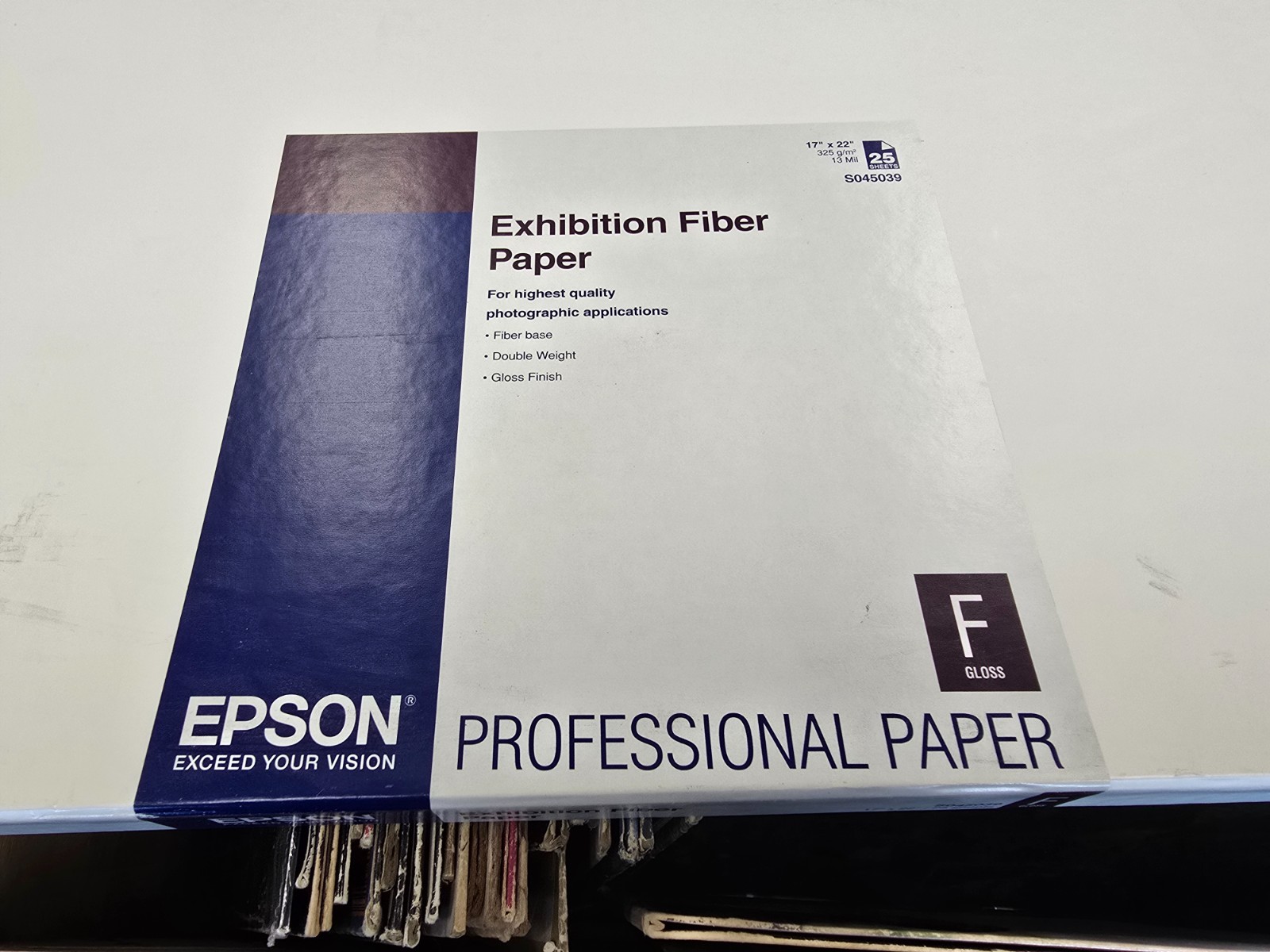 Epson Exhibition Fiber Paper 17” x 22” 19 Sheets S045039 NEW SEALED