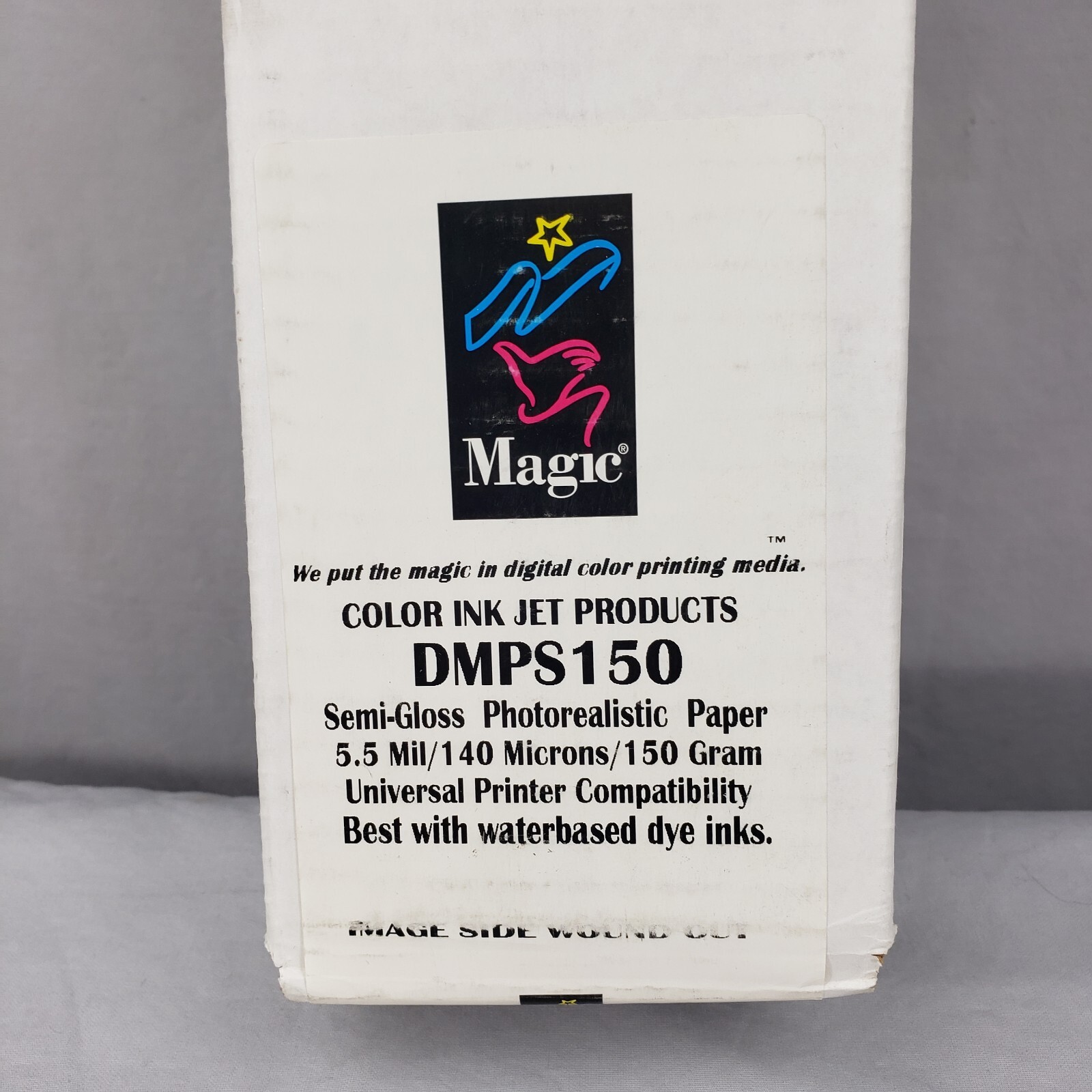 24″x100′ PLOTTER PAPER 5.5 MIL 150 GRAM DMPS150 COLOR INK JET MAGIC SEMIGLOSS
