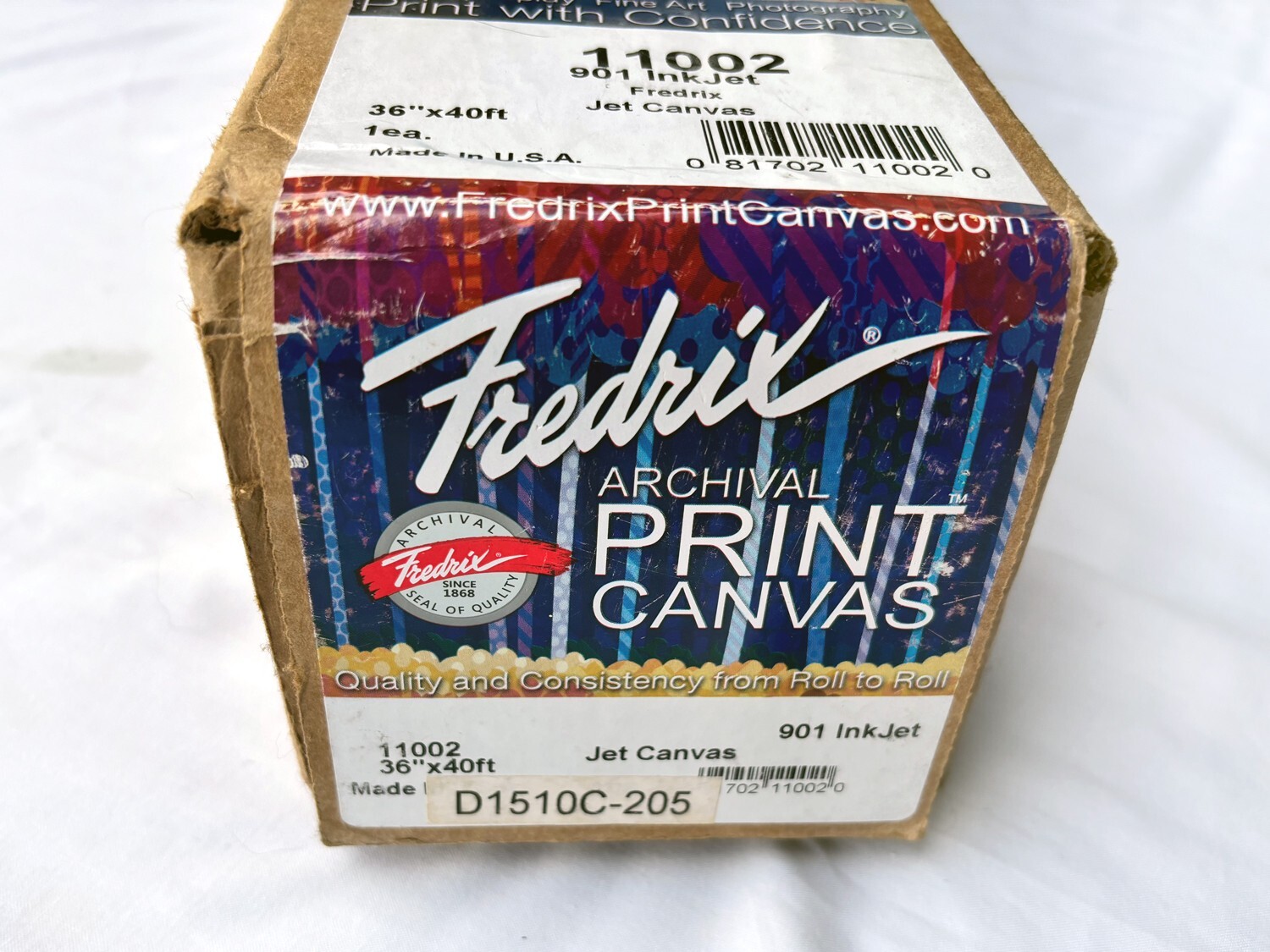 Fredrix HP 5000 5500 DesignJet 36″ x 40′ ft Archival Grade Inkjet Canvas