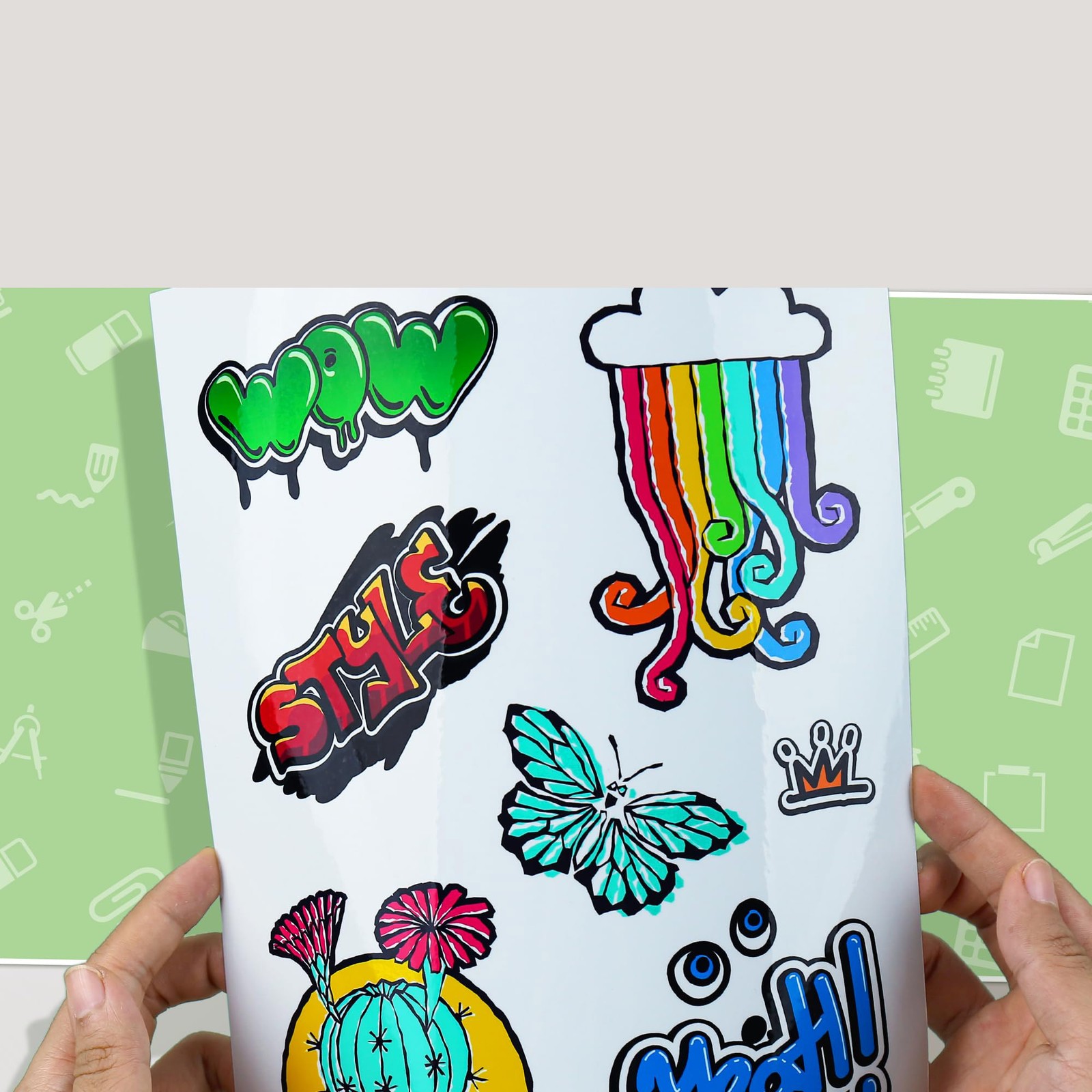 Vinyl Sticker Paper, Inkjet Printable, 8.5×11, 15 Sheets, Clear