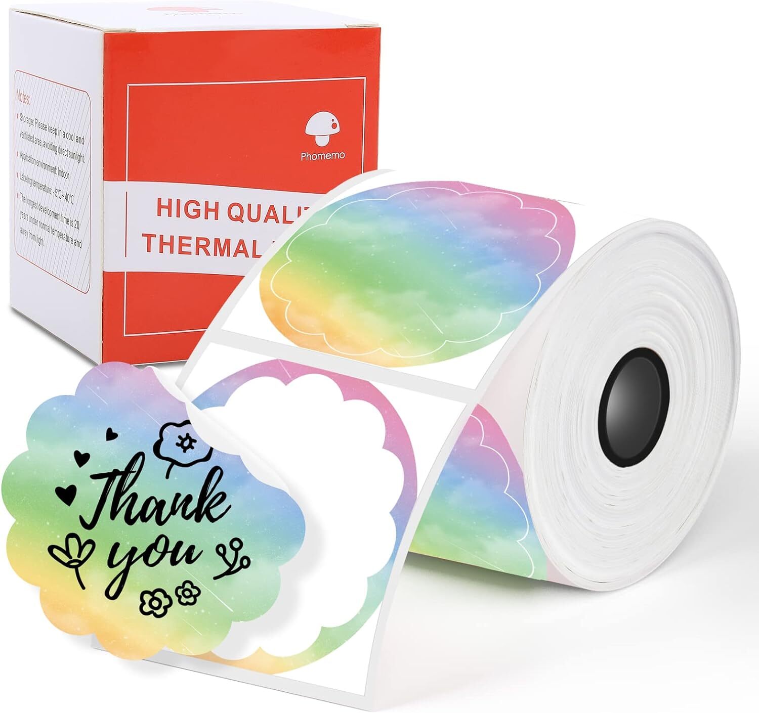 1 Roll Phomemo Circle Thermal Label Paper 1.96″ x 1.96″ for M110/M120/M200/M220