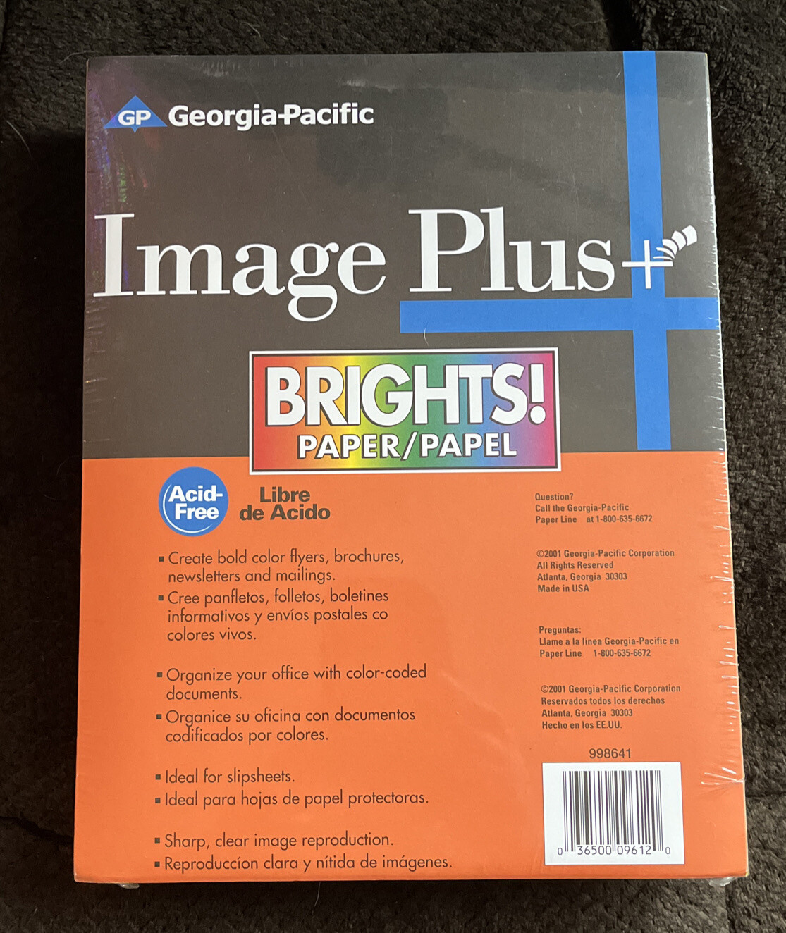 Brights Colored Paper, 8-1/2 x 11, Assortment, 500 Sheets 24 Lb Georgia Pacific