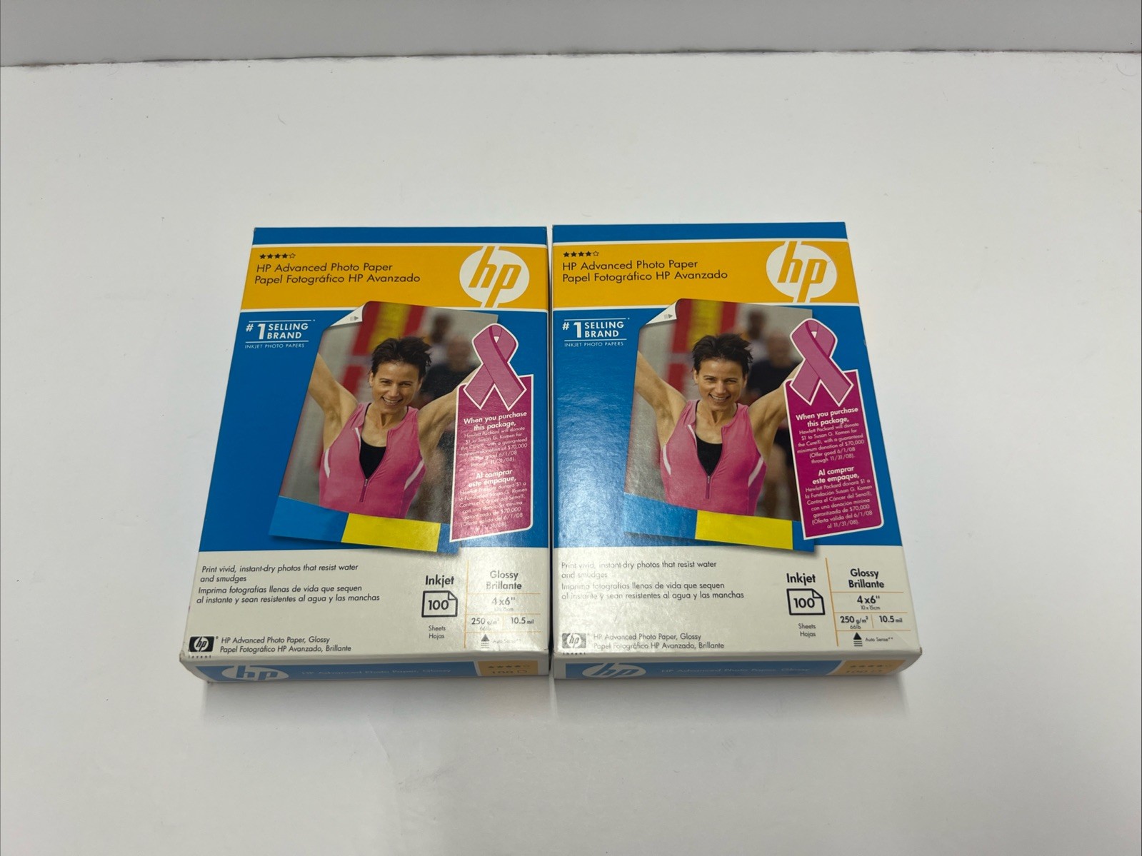 HP Advanced Photo Paper Glossy 100 Sheets 4×6″ Inkjet Boxed (Set Of 2) Boxed