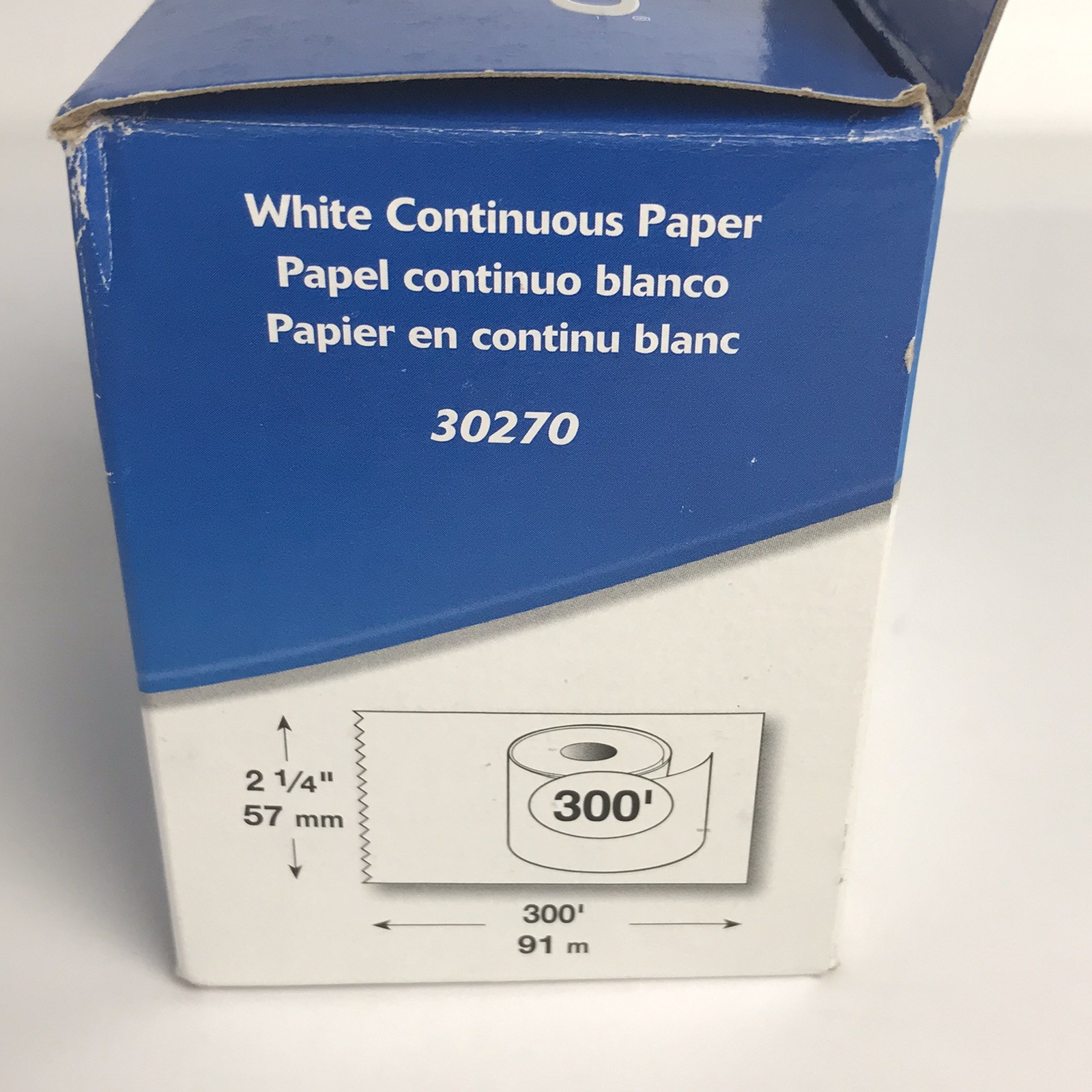 Two Rolls DYMO LabelWriter Continuous-Roll Receipt Paper 2-1/4 x 300 White 30270
