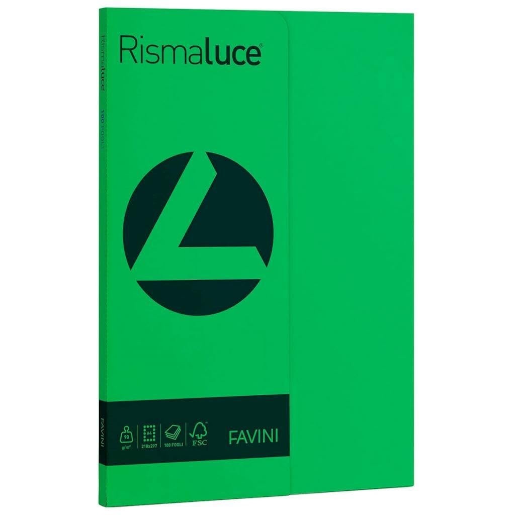 Rismaluce Small A4 100 Sheets 90gsm Colour Green 60