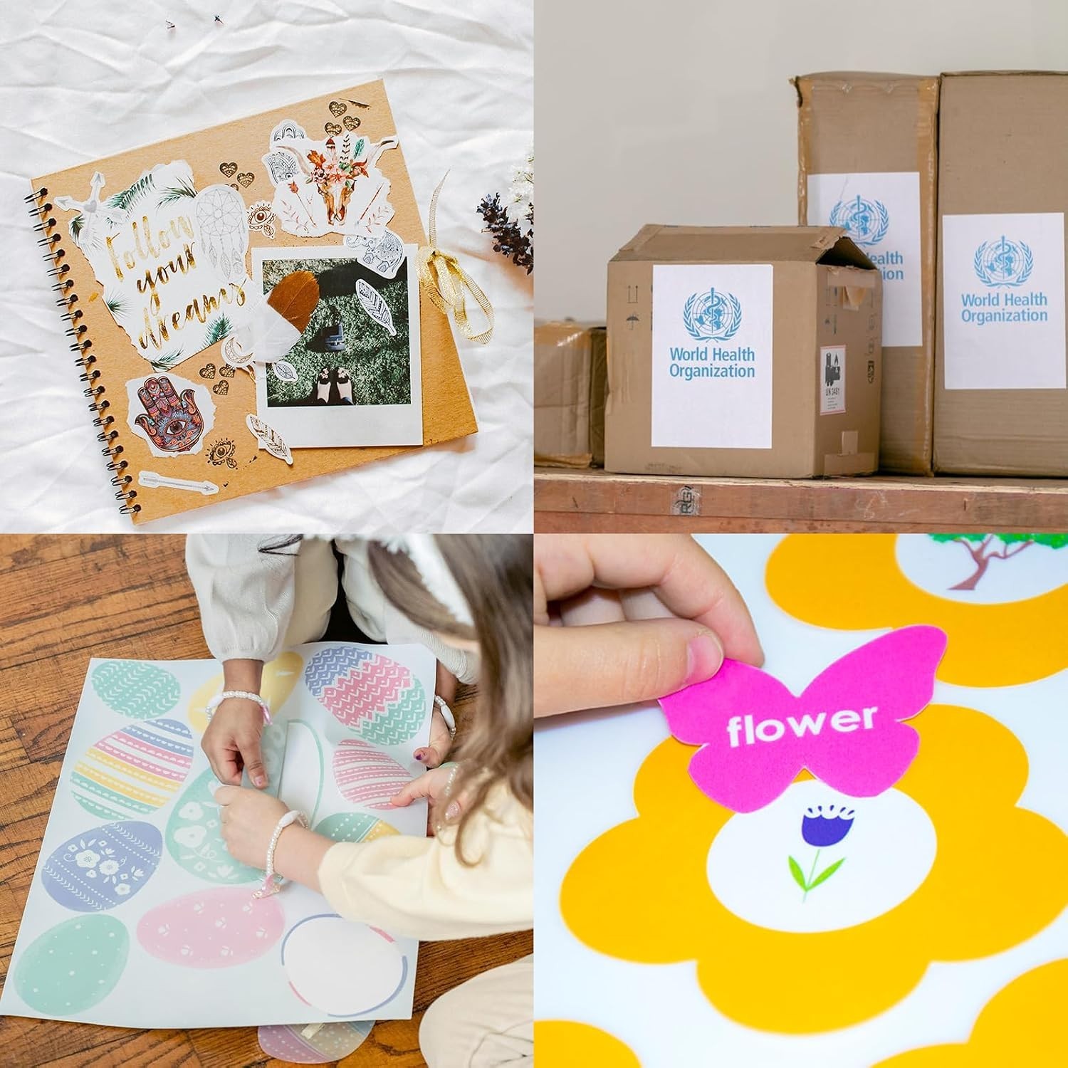 Versatile 25 Sheets Matte White Label Paper, Perfect for Crafters & Business