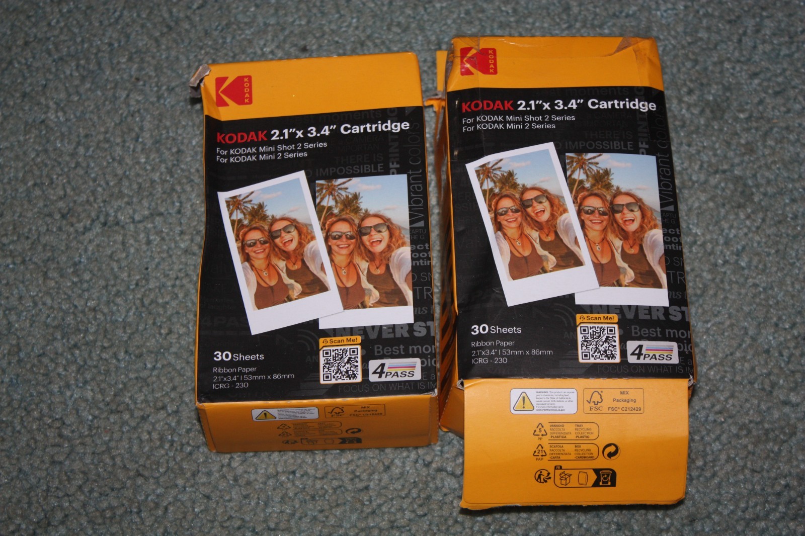 ICRG-230 Kodak camera instant print photo printer paper ink cartridge sheets