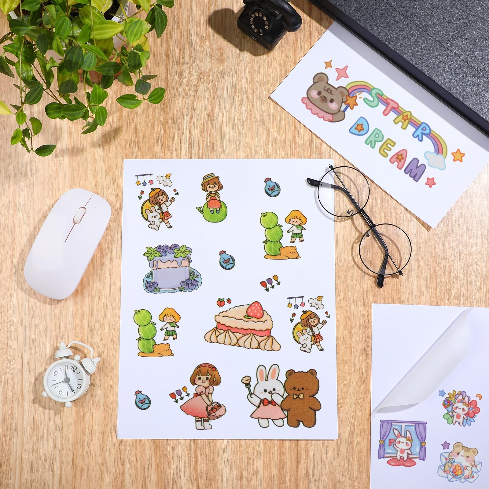 Feifeiya Washi Paper Sticker White Printable Multipurpose Copy Paper Inkjet