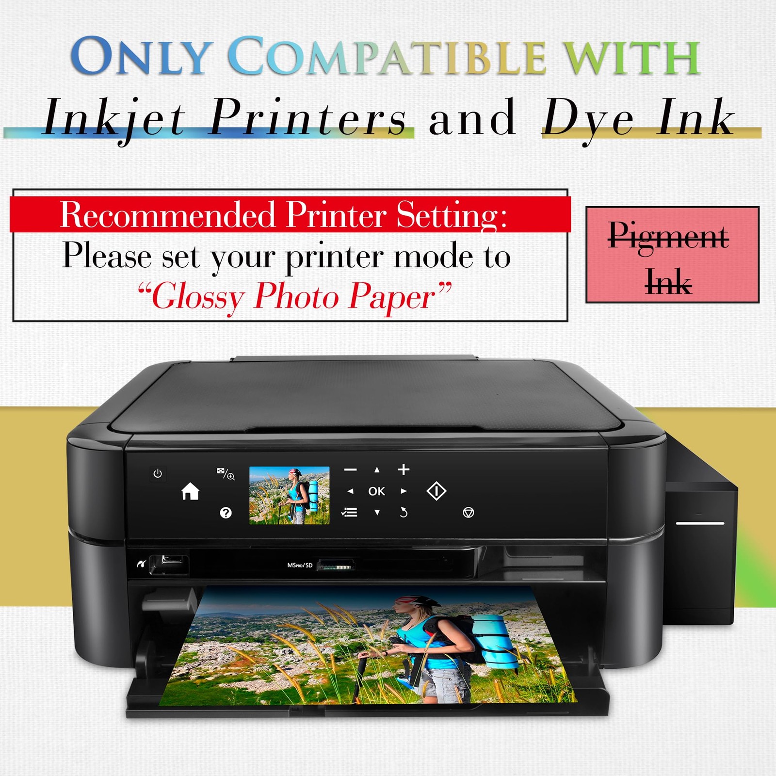 Glossy Thin Photo Printer Paper for Flyer Brochure Chip Bag 8.5×11 Inch 36lb …