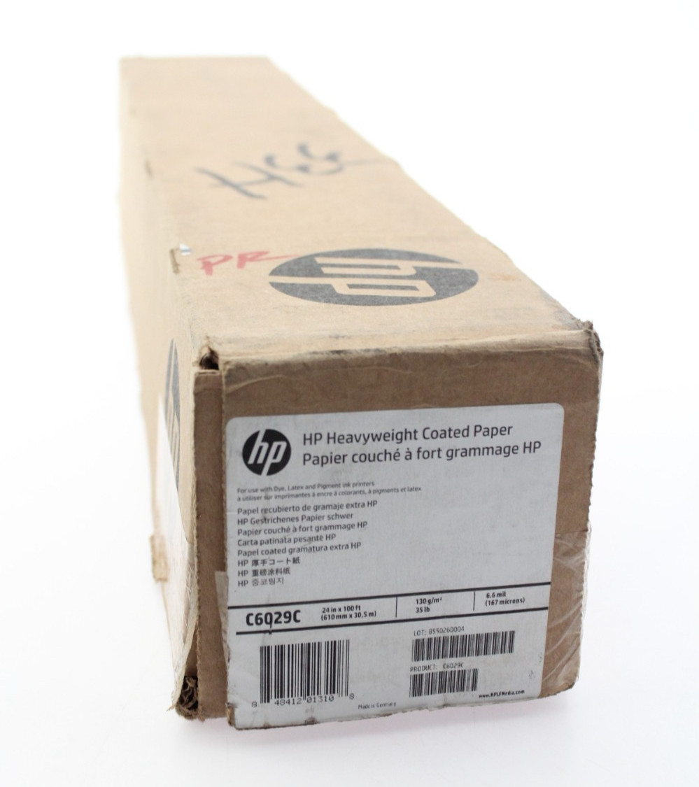 HP Heavyweight Coated Paper 24″x100ft White C6029C