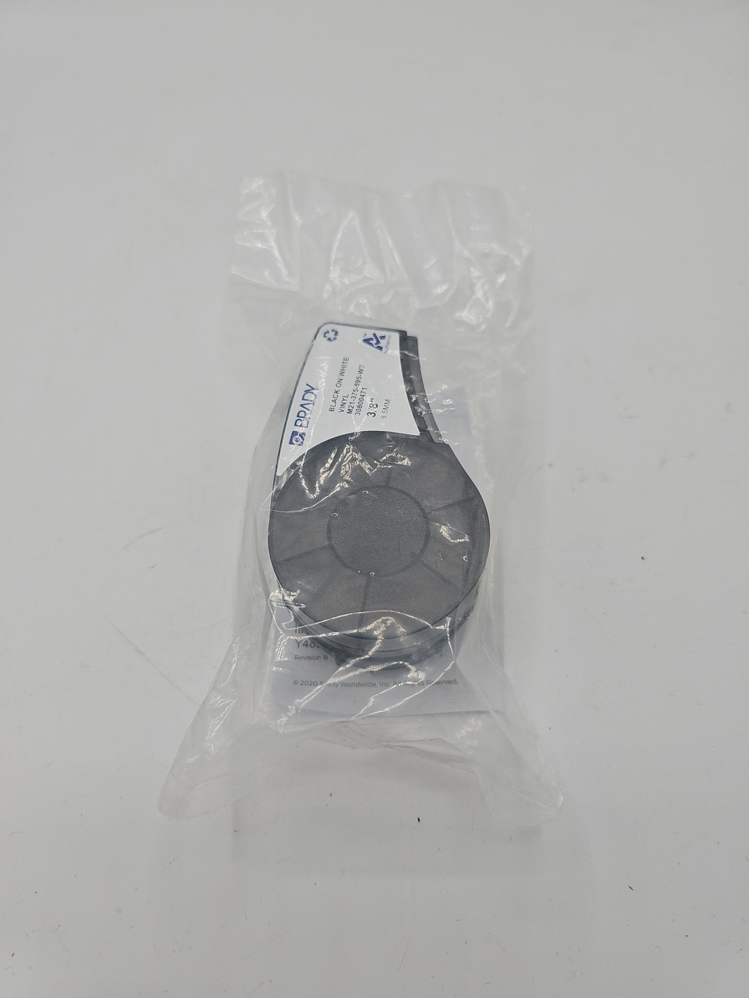 Brady M21-375-595-WT Black on White Vinyl 3/8″ x 9.53mm 30800471