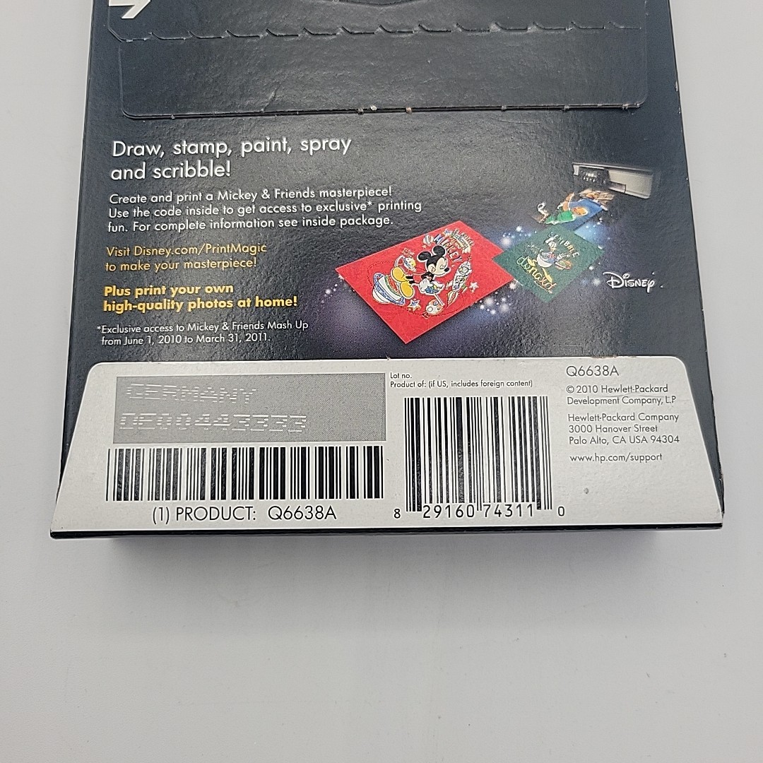 Mickey Mouse HP Advanced Glossy Inkjet Photo Paper 100 Sheets 4 x 6″ NEW