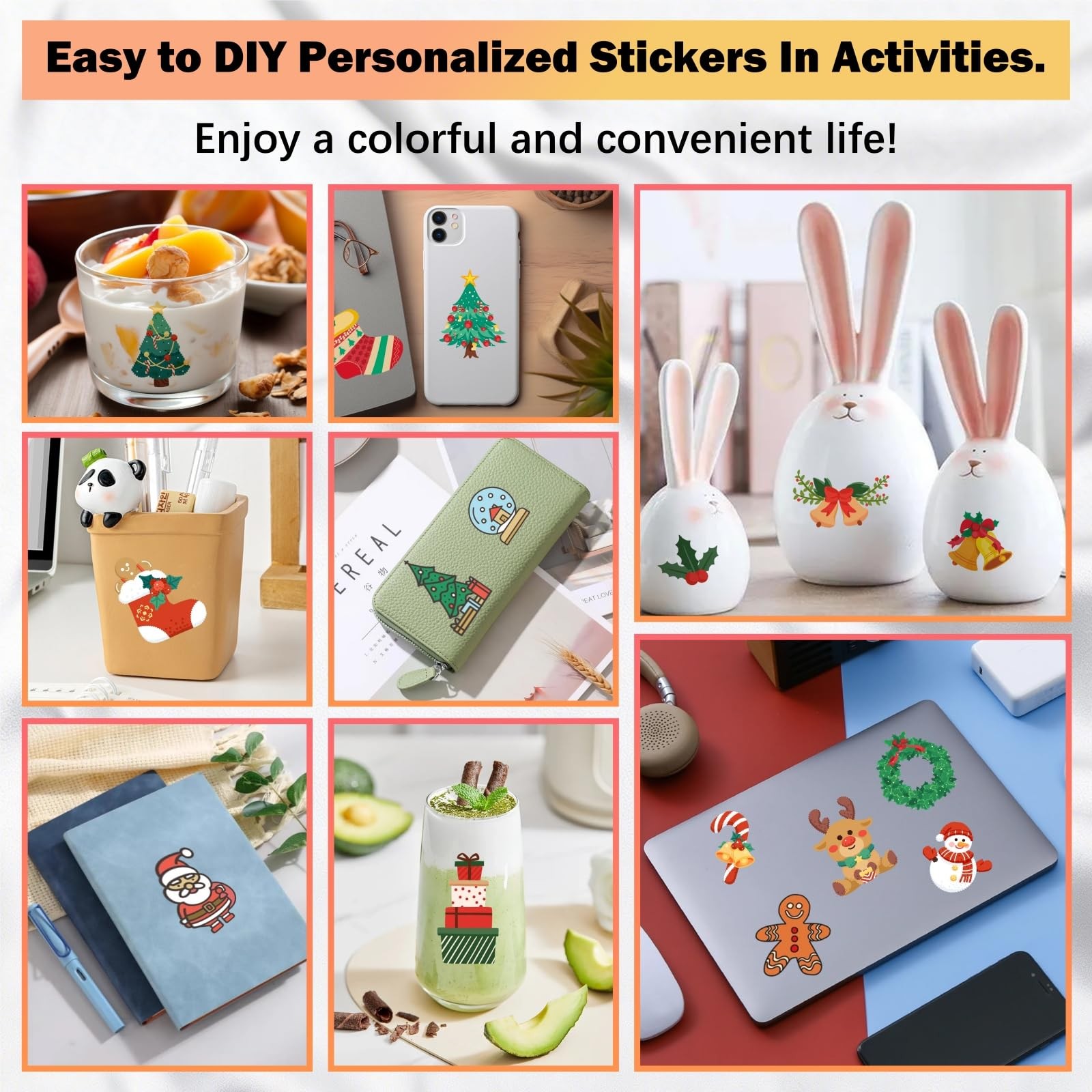 30 Sheets Premium Printable Vinyl Sticker, Vinyl Glossy White Waterproof Stic…
