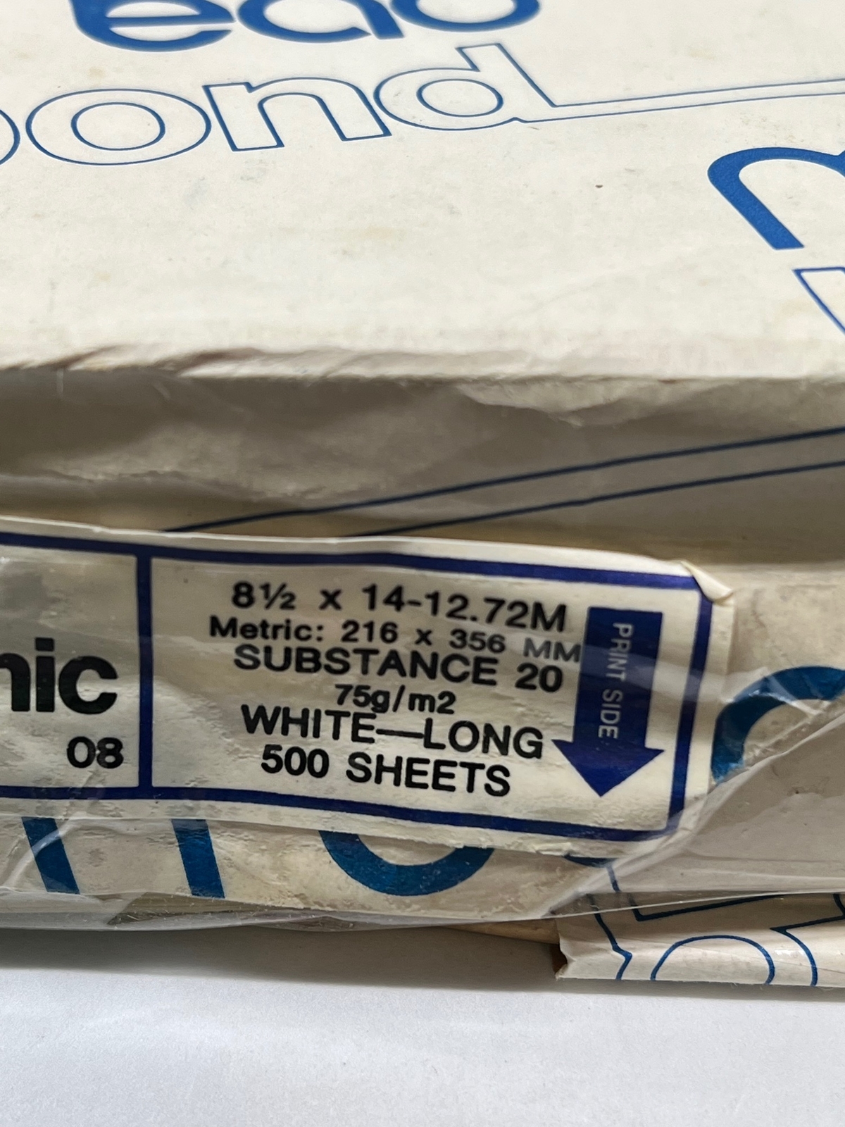 Mead 8 1/2 x 14 Bond Xerographic White-Long 500 Sheets Ream Substance 20