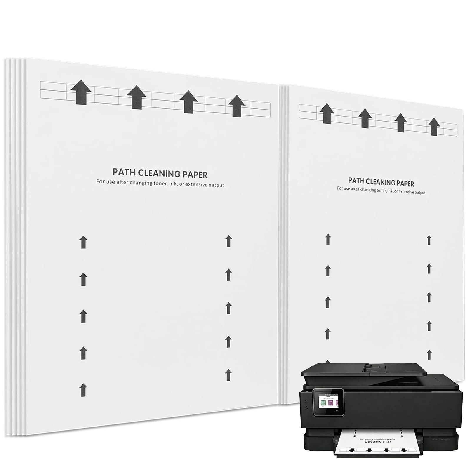  Printer Cleaning Sheets 25-Pack – Removes Ink, Dust & Debris for Laser & In…