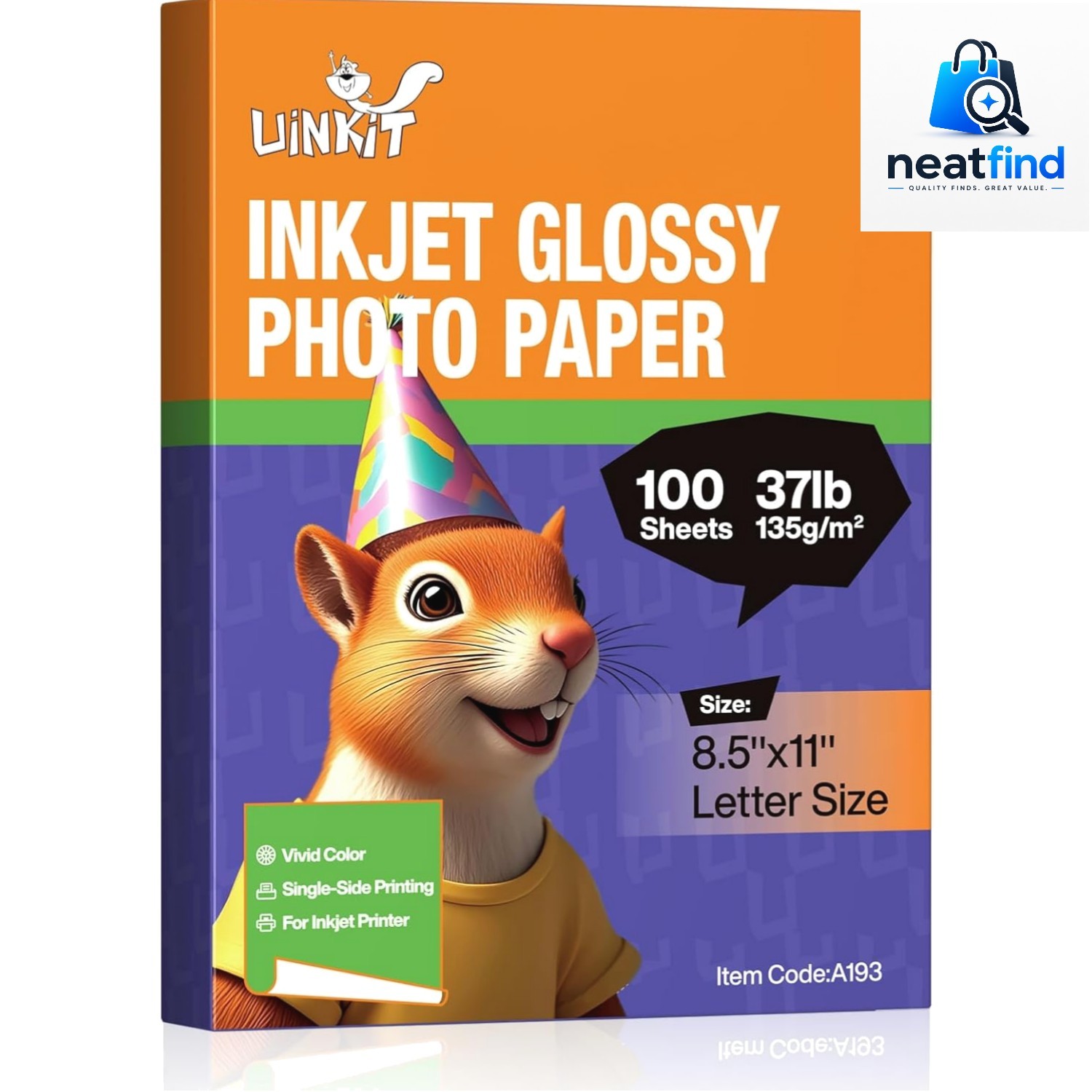 Thin Quick-Dry Glossy Paper for Inkjet, 135gsm, Ideal for DIY & Custom Prints
