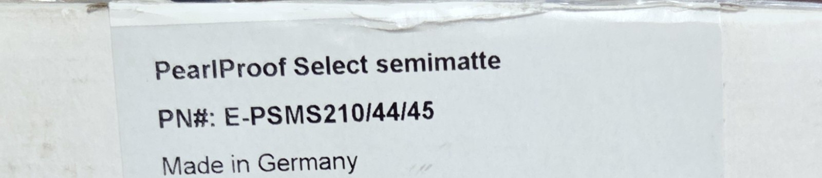 pearl proof select e-psms210 paper semimatte 150ft