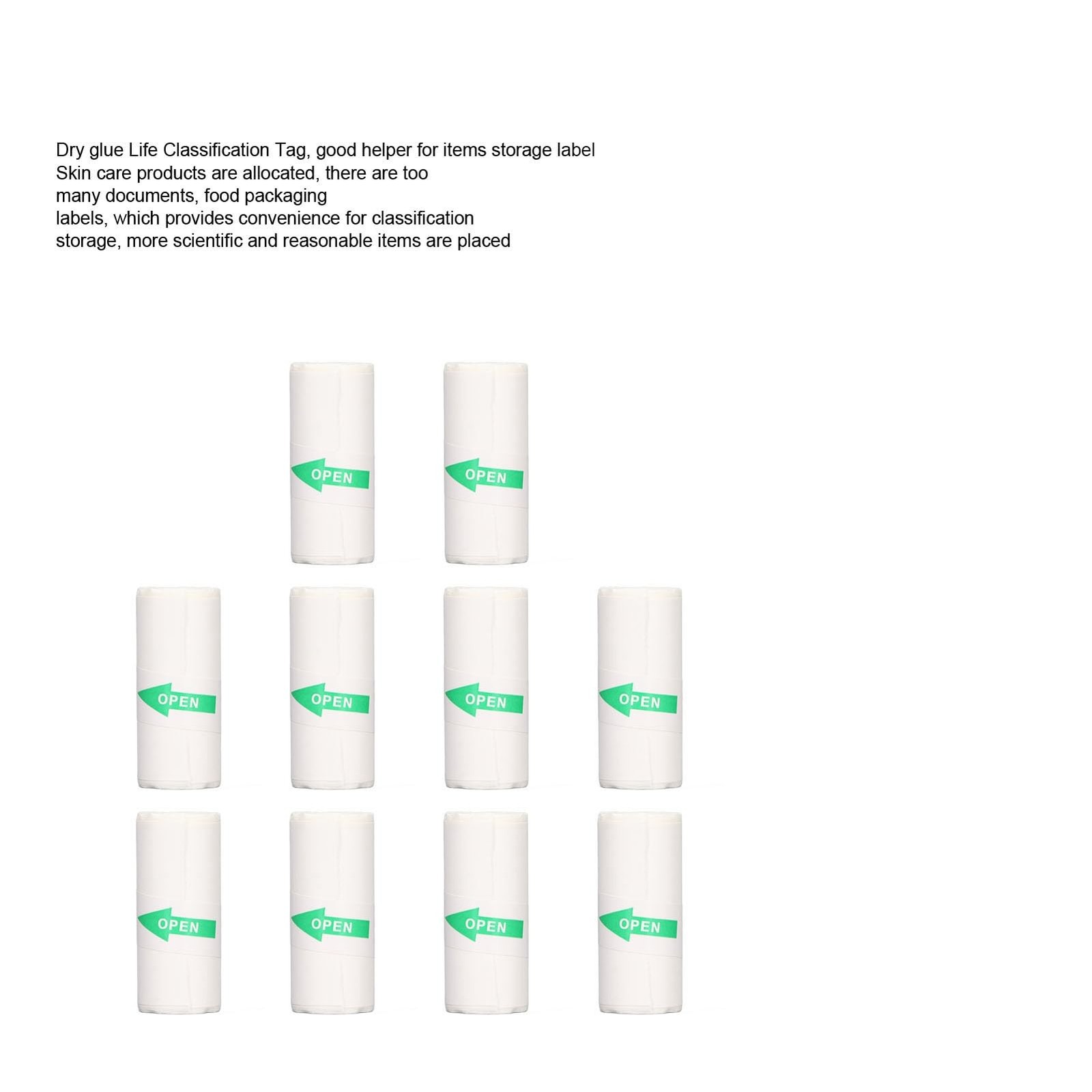 Self-Adhesive Mini Thermal Printer Paper Rolls 57x25mm, 10 Rolls Sticker Paper f