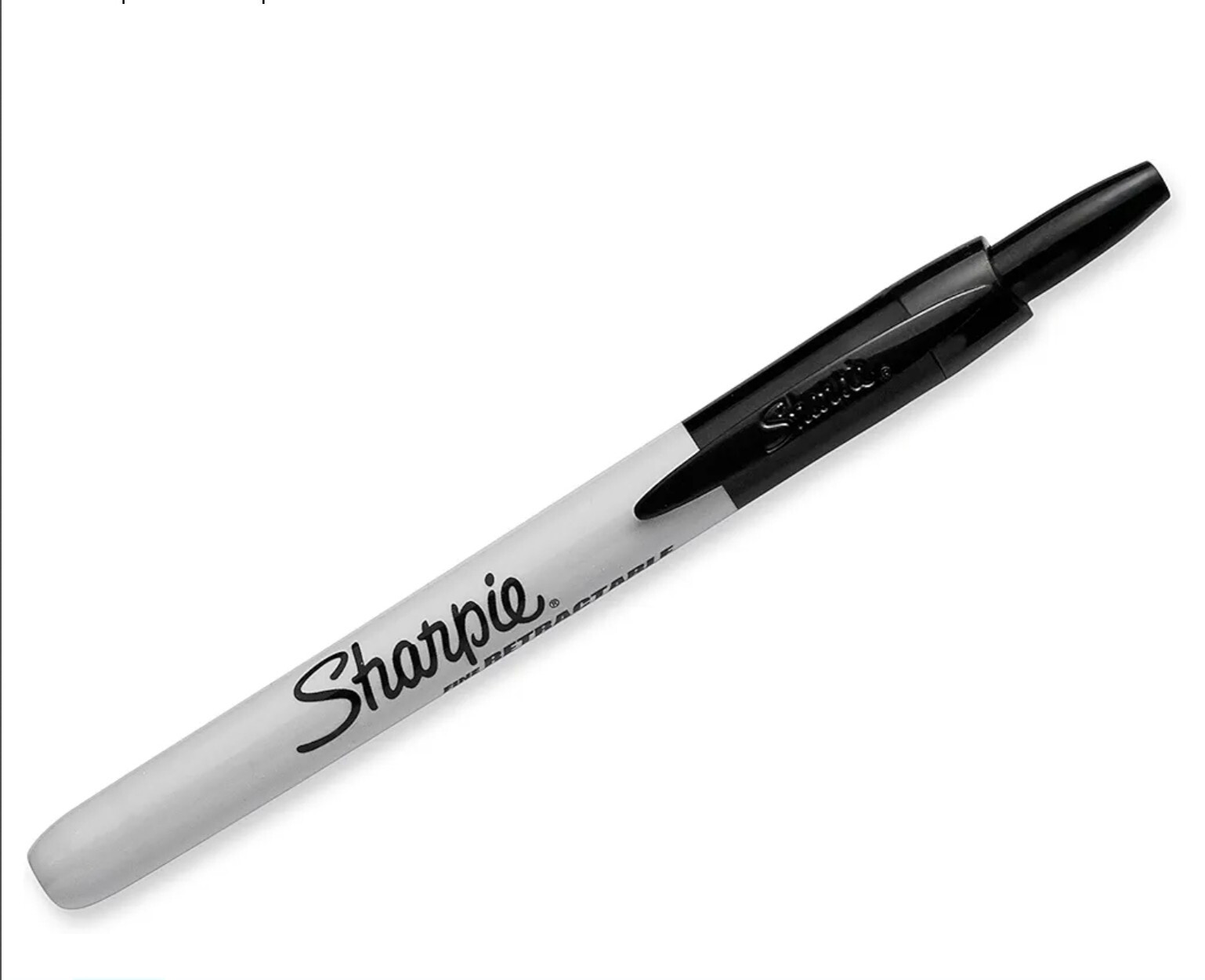 SHARPIE 32701, Retractable Permanent Markers, Fine Point, Black, 12 Count Box