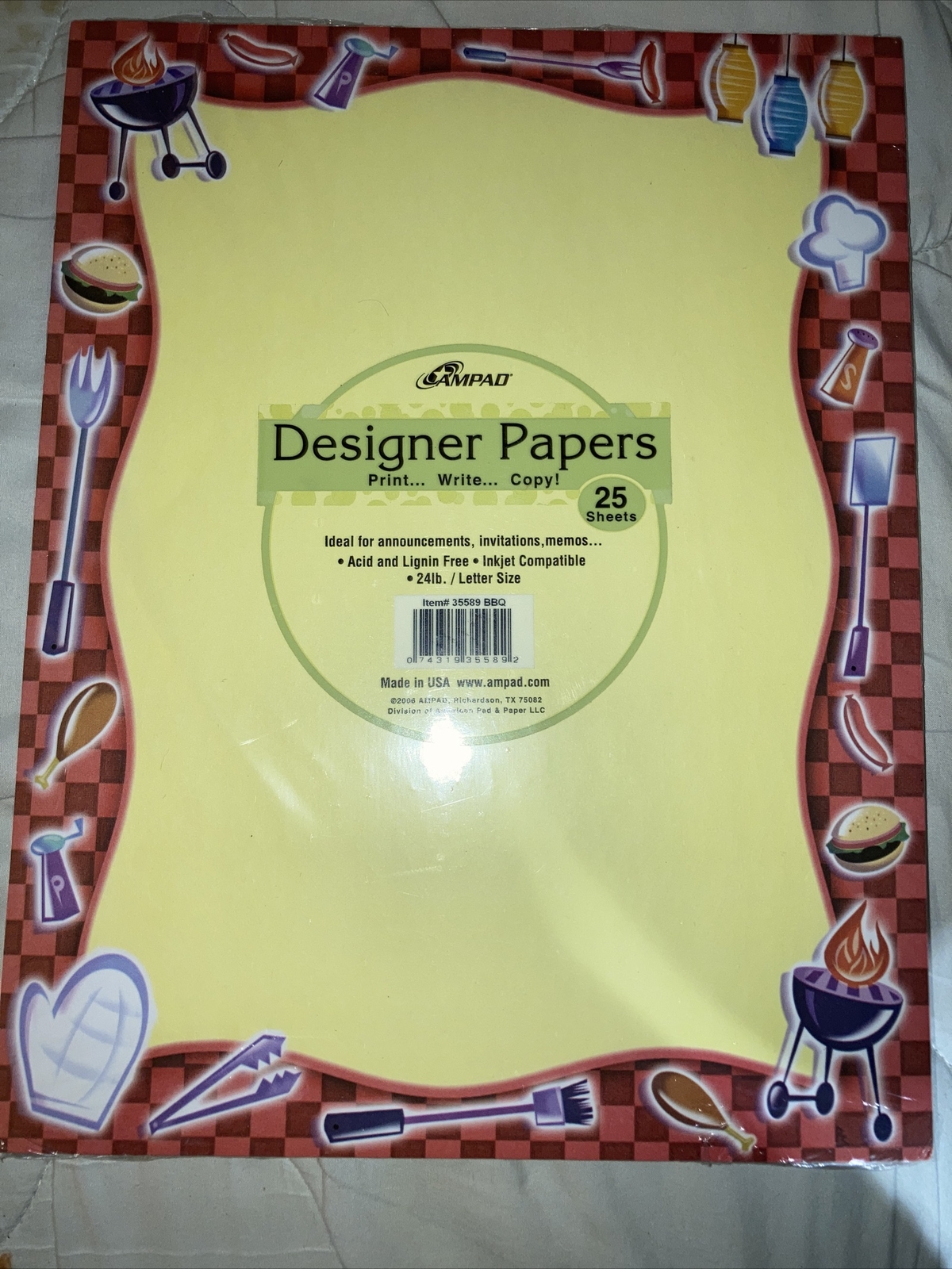 FOUR SETS OF DESIGNER COMPUTER PRINTING PAPER LASER/INKJET 115 Sheets Total