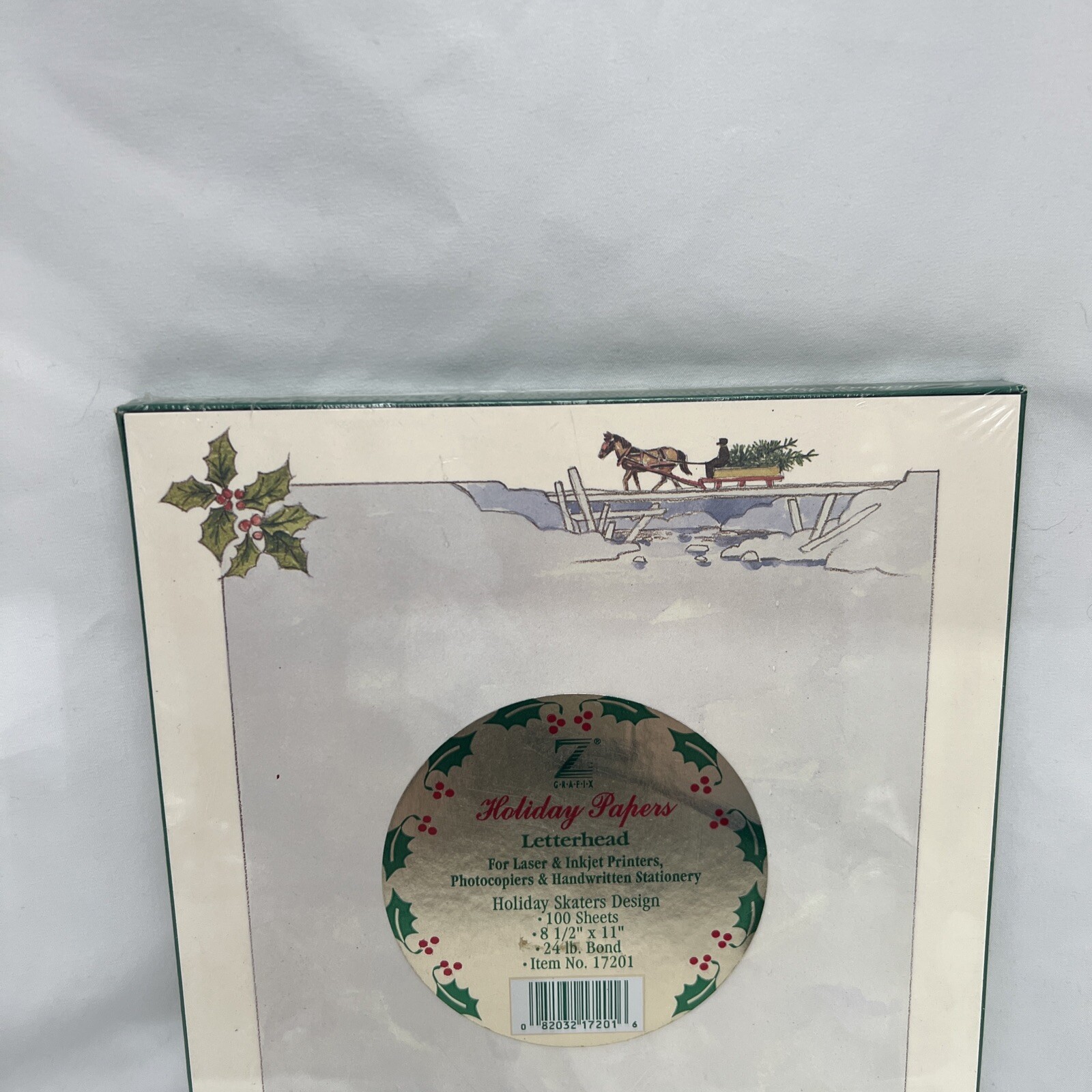 Vintage Z GRAFIX~100 Sheets of 8.5″x11″ HOLIDAY PAPERS for LASER & INJET New