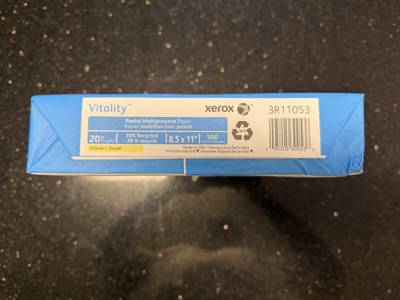 Xerox Vitality Multi-Use Yellow Copy Paper 20lb 8.5 x 11″ – 1 ream – 500 pages