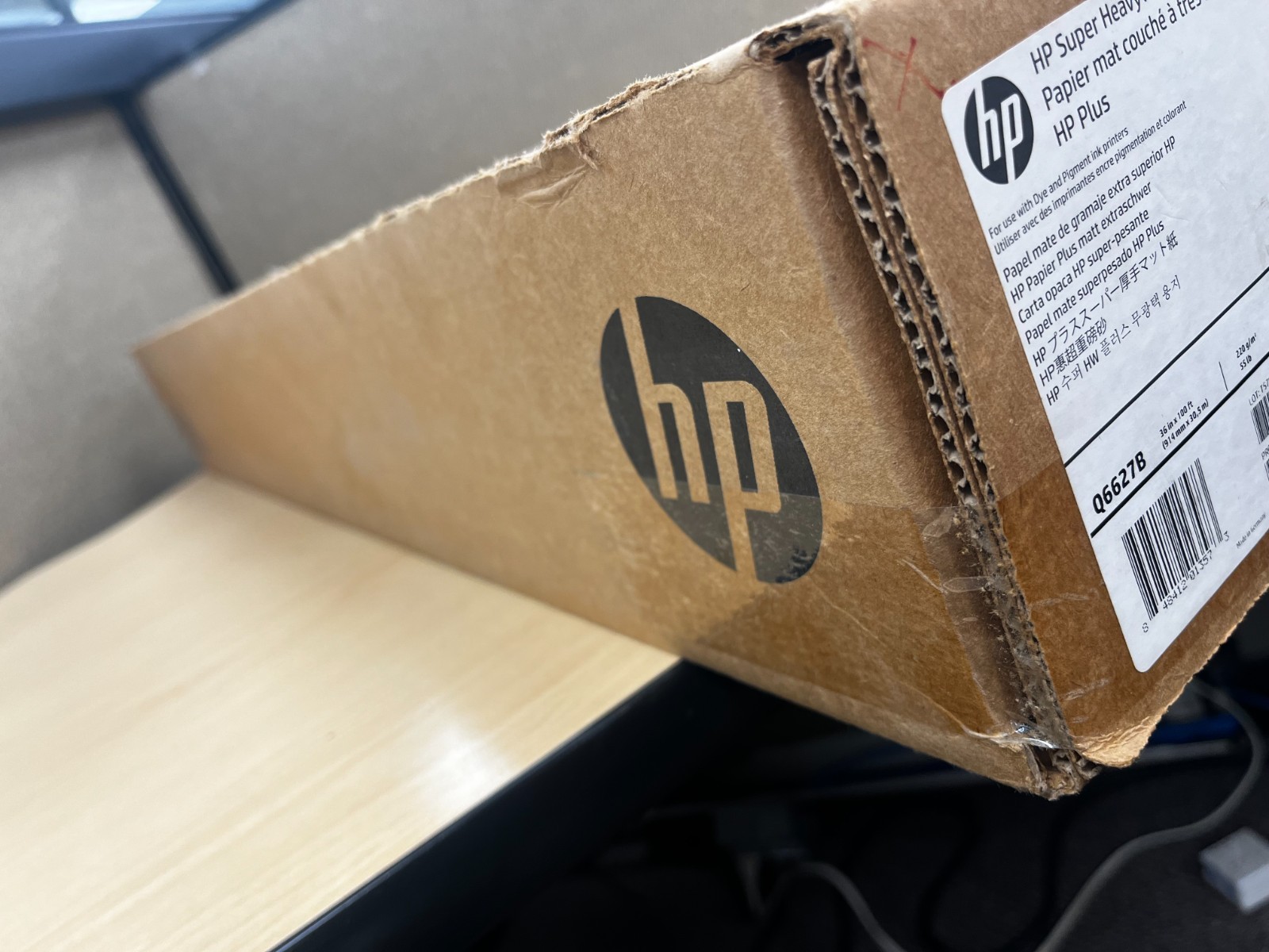 HP Super Heavyweight Plus Inkjet Print Graphic Paper 36″ x 100ft Matte roll, new
