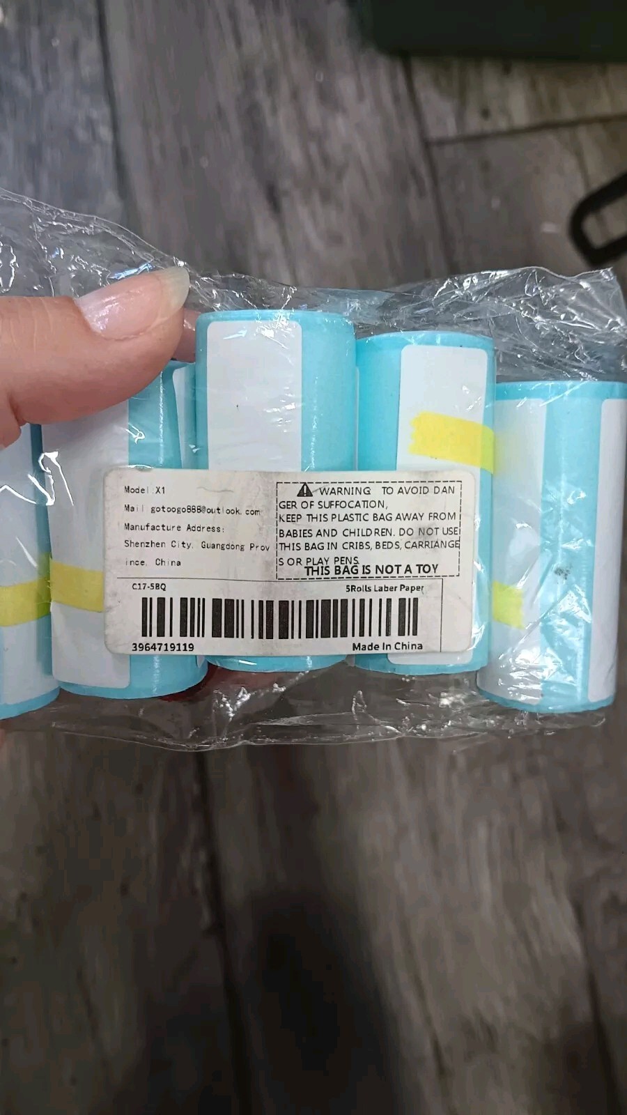Gotoogo Mini Thermal Inkless Printing Paper 2 Packs Each 5 Rolls New 2.25″