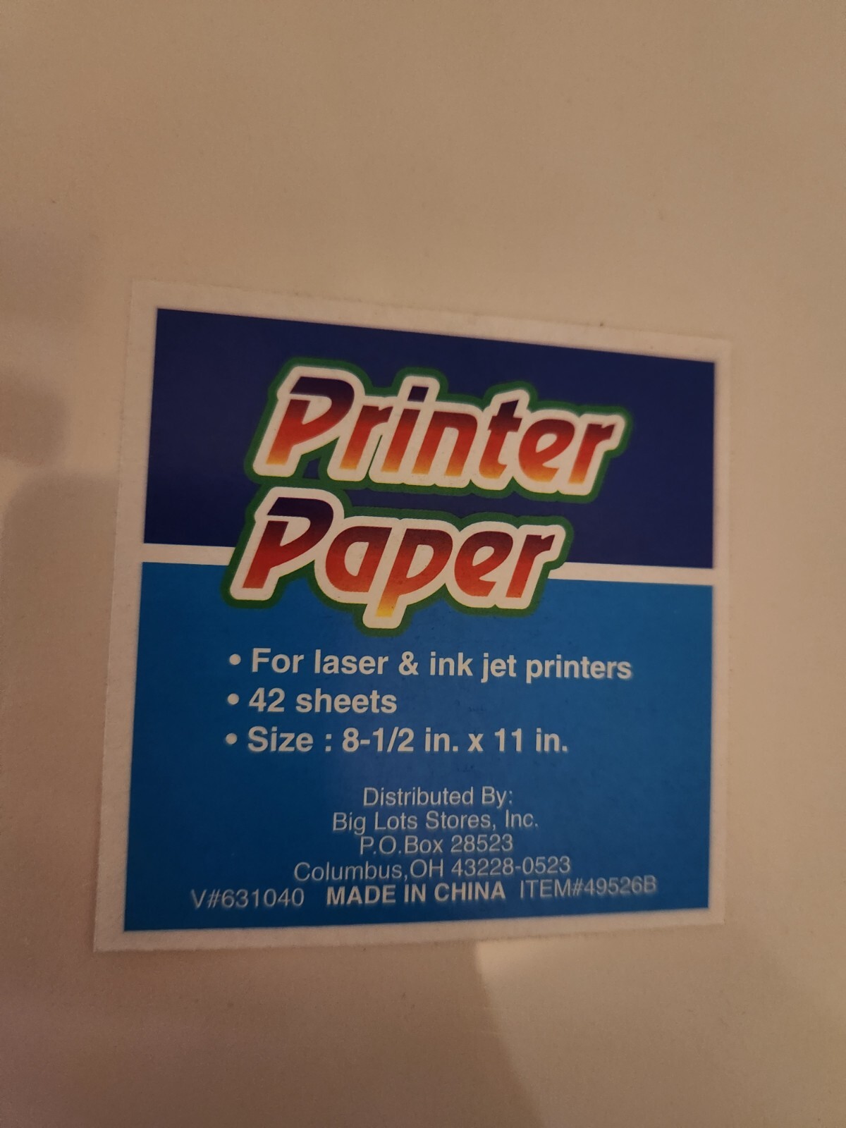 Two Brand New Packs of Printer Paper 42 Sheets Teddy Bears 8.5 X 11in.